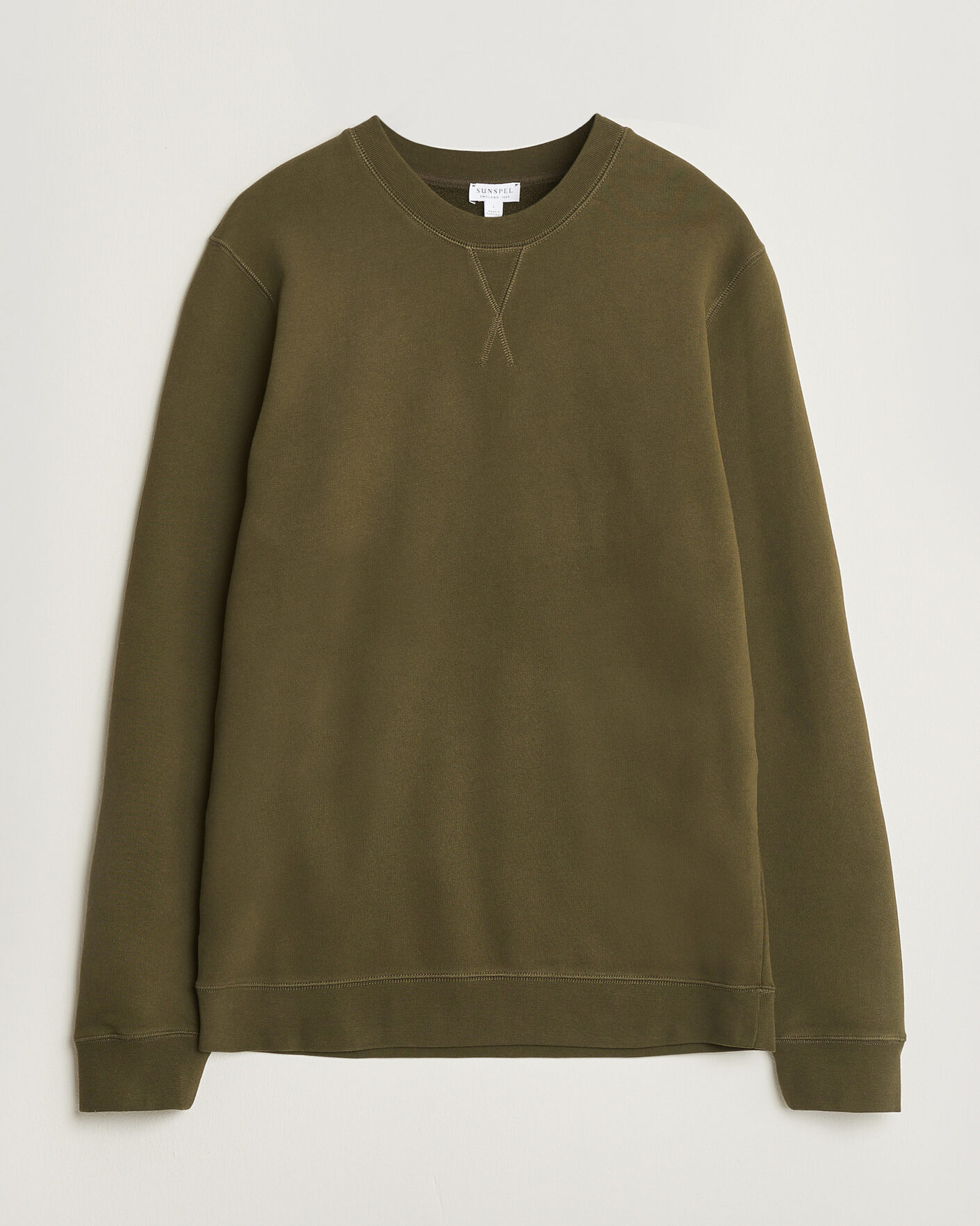 Homme | Pulls Et Tricots | Sunspel | Loopback Sweatshirt Loden Green