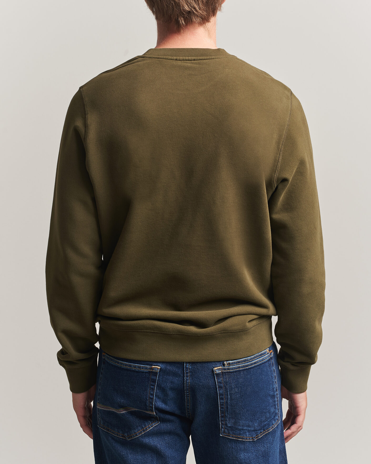 Homme | Pulls Et Tricots | Sunspel | Loopback Sweatshirt Loden Green