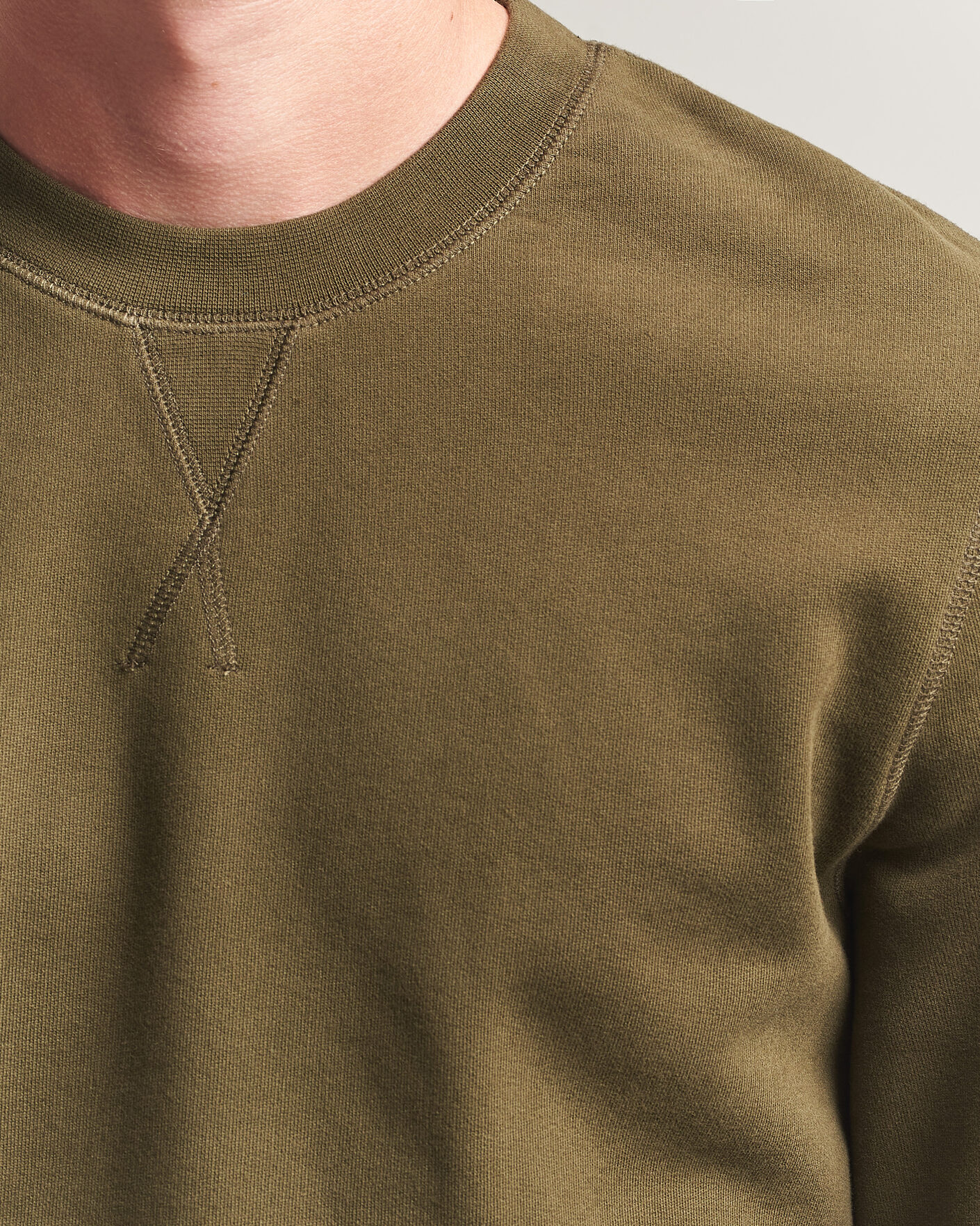 Homme | Pulls Et Tricots | Sunspel | Loopback Sweatshirt Loden Green