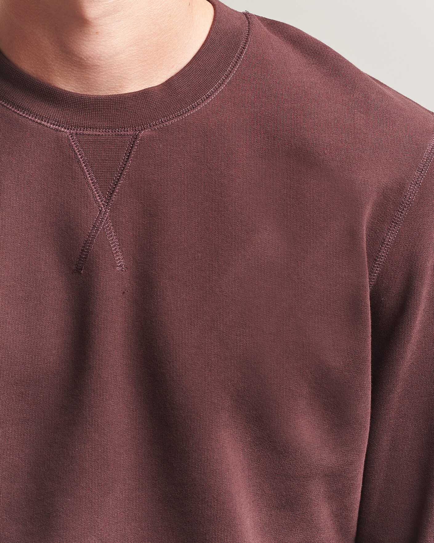 Homme | Pulls Et Tricots | Sunspel | Loopback Sweatshirt Dark Brown