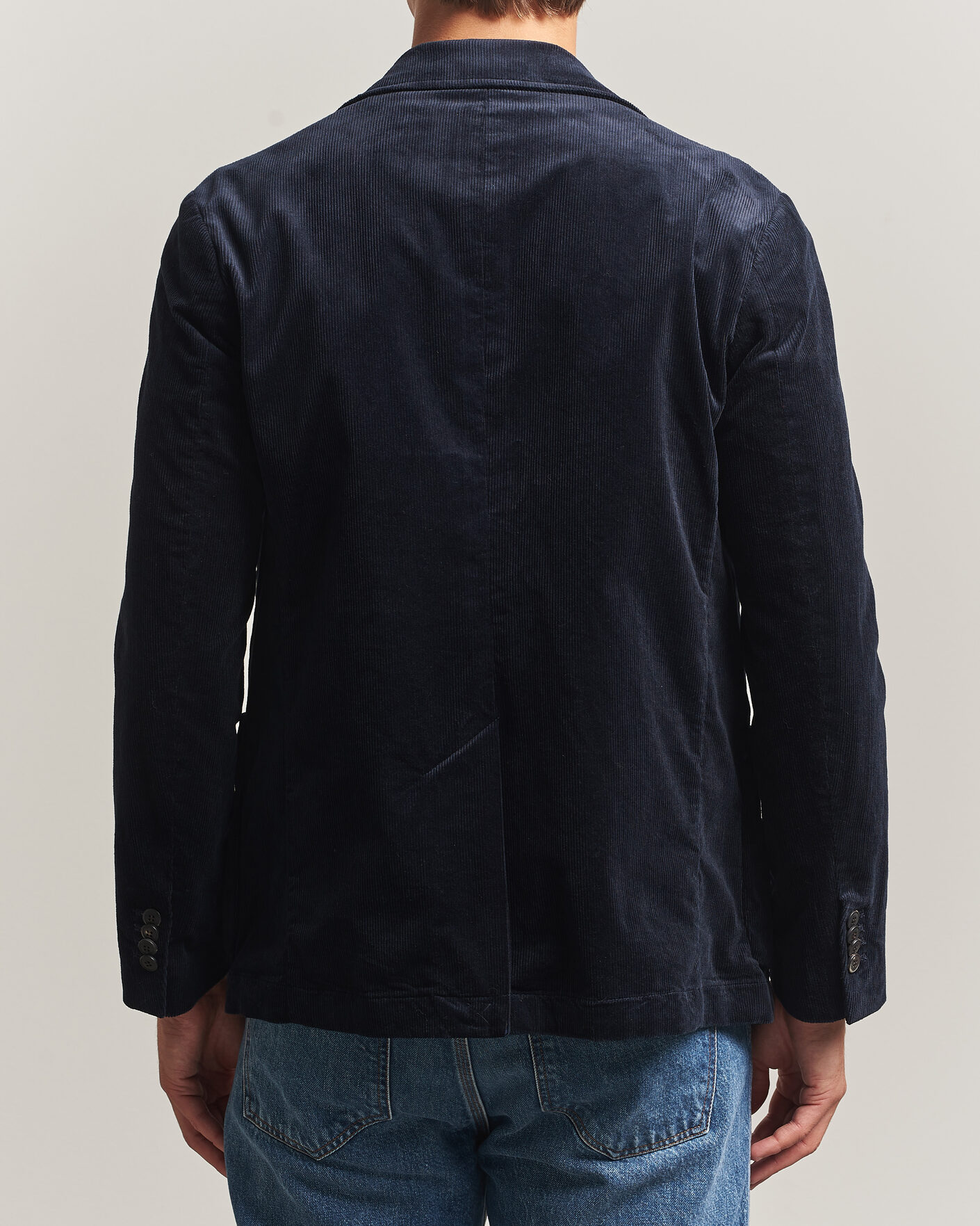 Homme | Blazers | Sunspel | Relaxed Corduroy Blazer Navy
