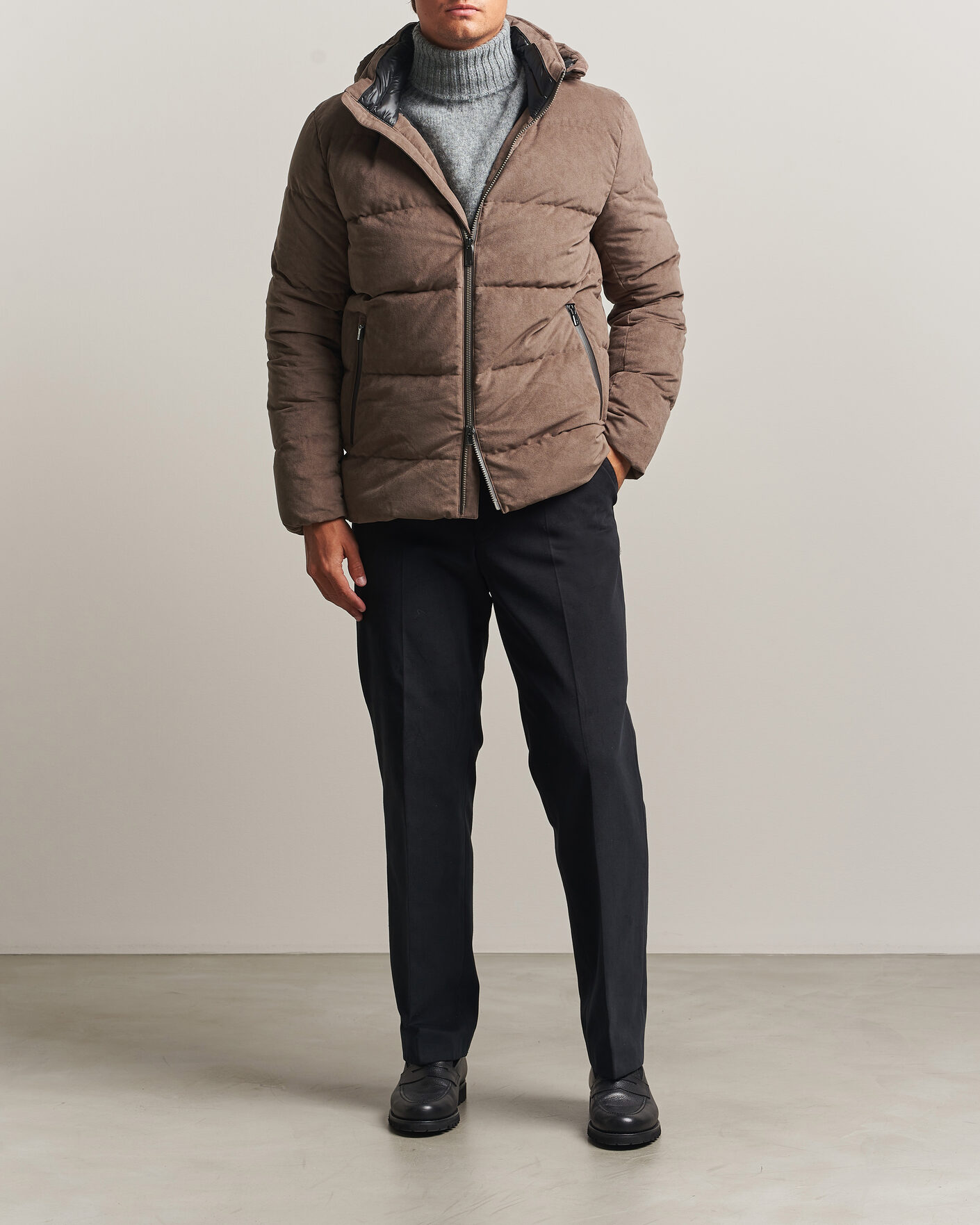 Homme | Manteaux Et Vestes | UBR | Concord Jacket Savile Neo Suede Sand