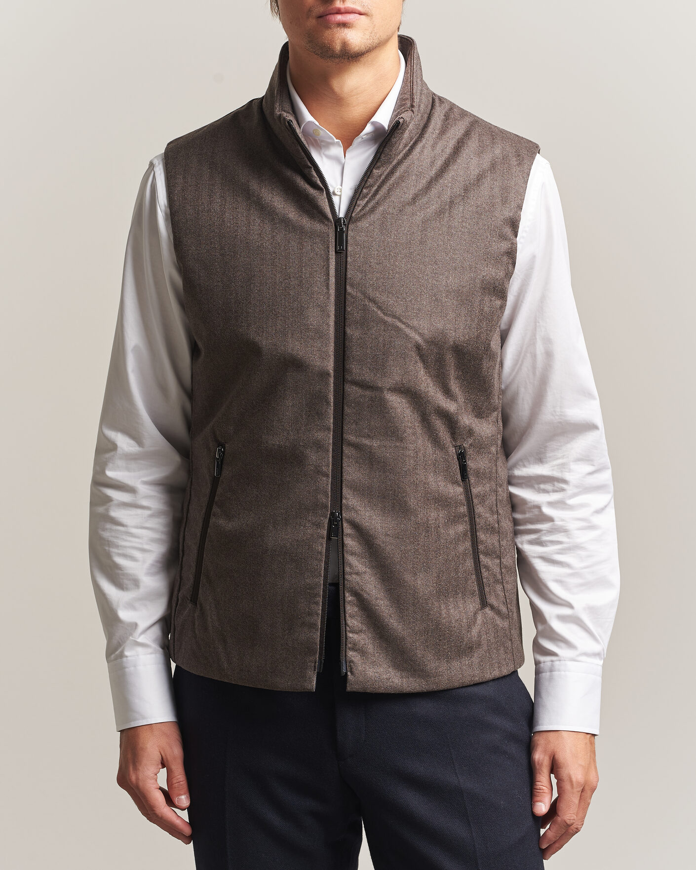 Homme | Gilets | UBR | Raptor Lightweight Vest Savile Brown Herringbone