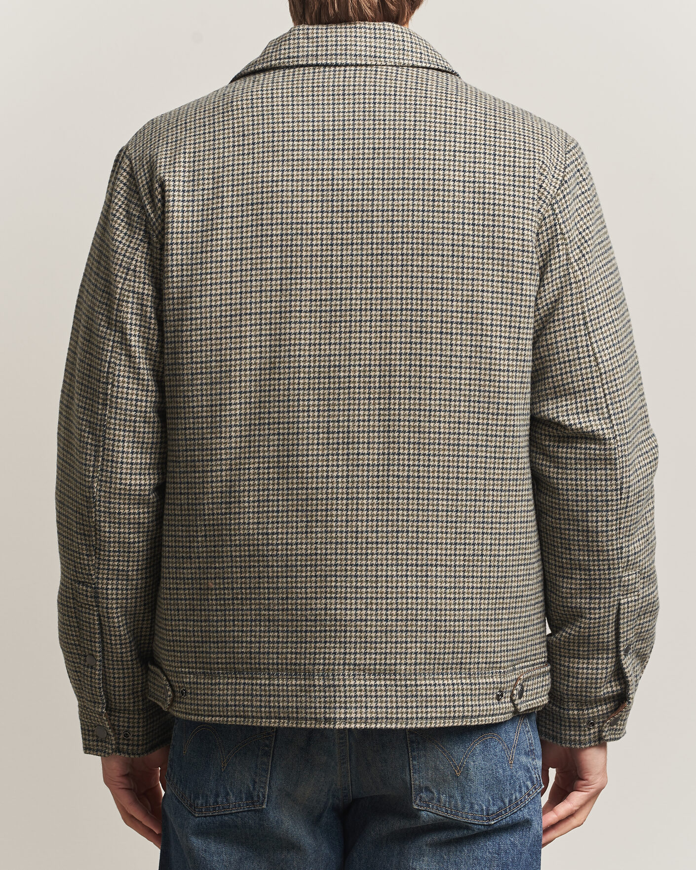 Homme | Manteaux Et Vestes | Woolrich | Wool Check Light Padded Keating Shirt Jacket Brown
