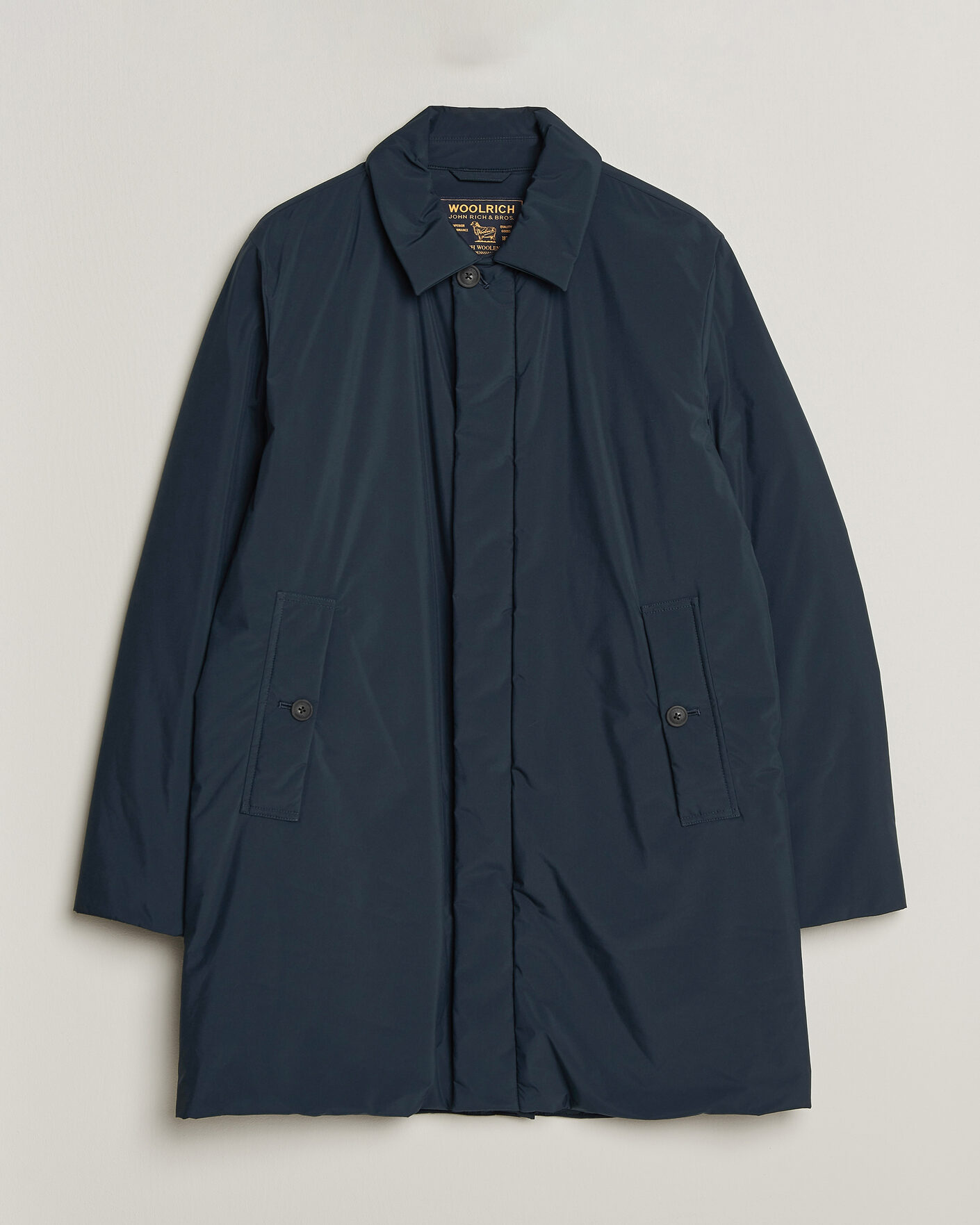 Homme | Manteaux Et Vestes | Woolrich | Cloud Lamar Light Padded Coat Melton Blue