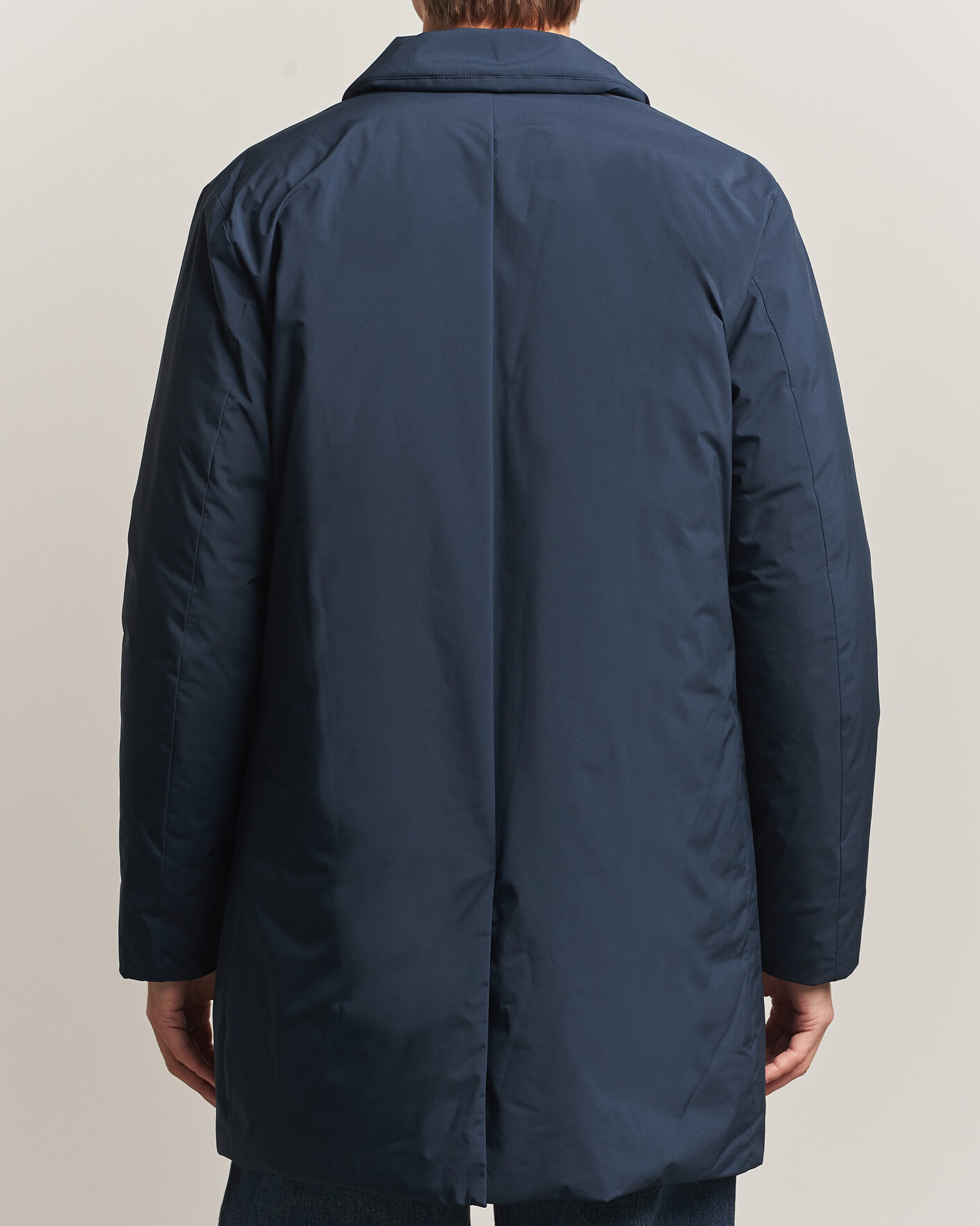 Homme | Manteaux Et Vestes | Woolrich | Cloud Lamar Light Padded Coat Melton Blue