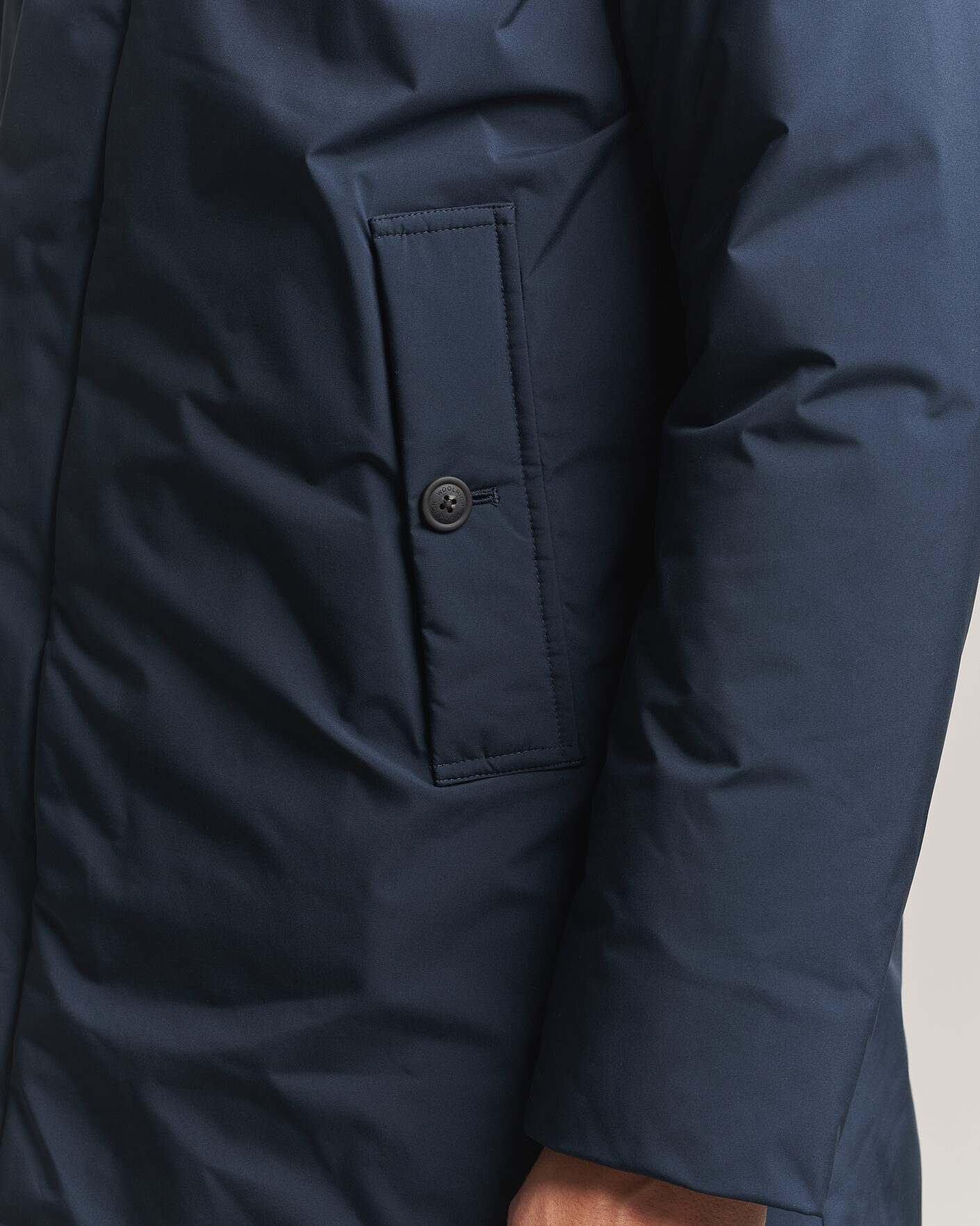 Homme | Manteaux Et Vestes | Woolrich | Cloud Lamar Light Padded Coat Melton Blue