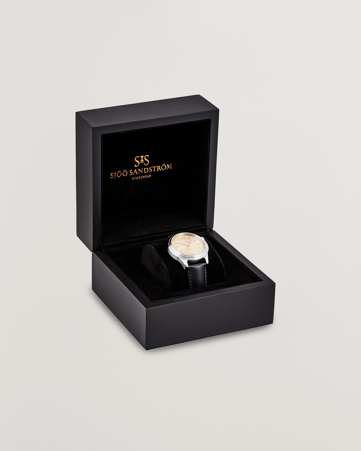 Homme | Sjöö Sandström Royal Steel 41mm Black Calf | Sjöö Sandström | Royal Steel 41mm Black Calf