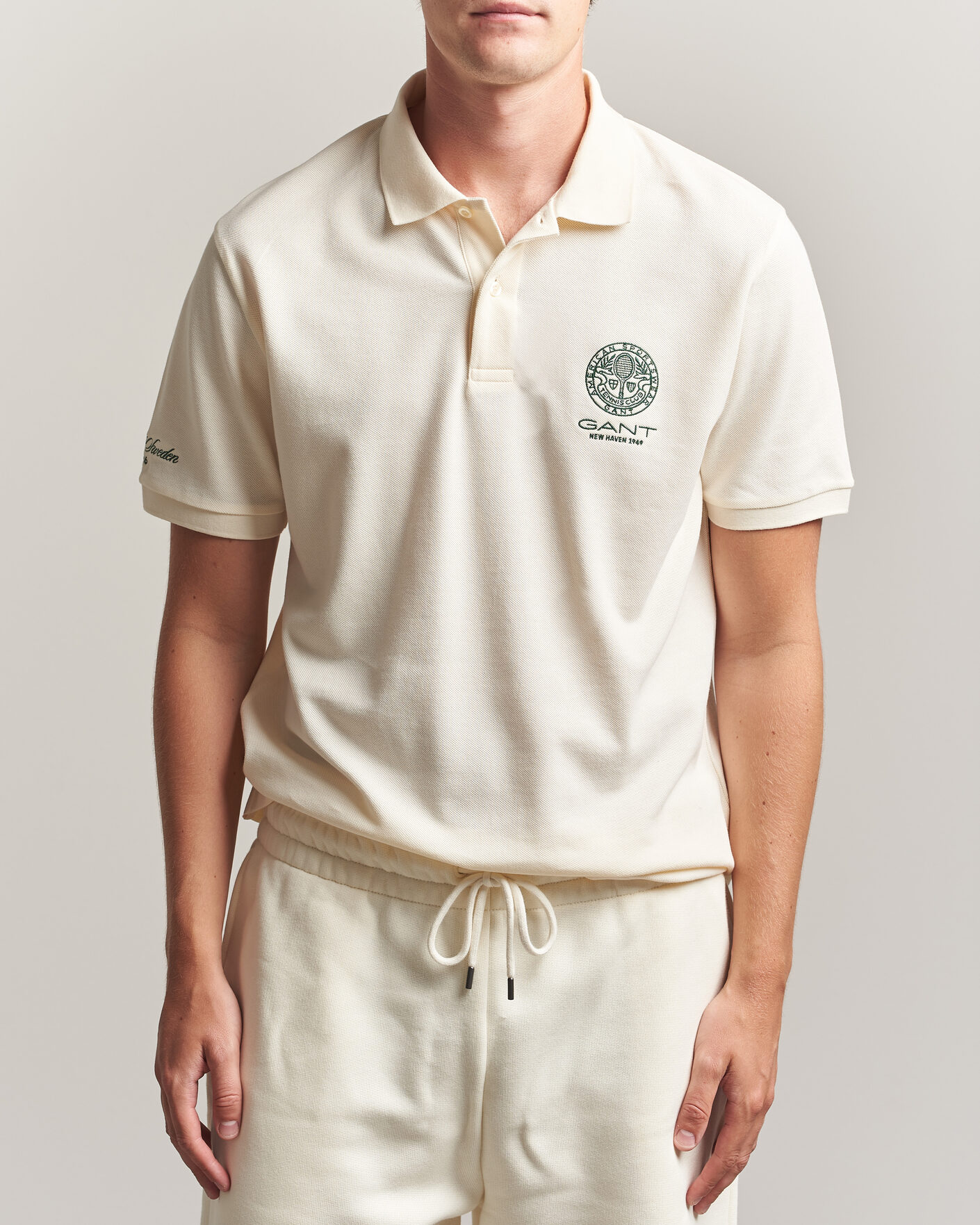 Homme | Polos | Gant | Tournament Pique Cream