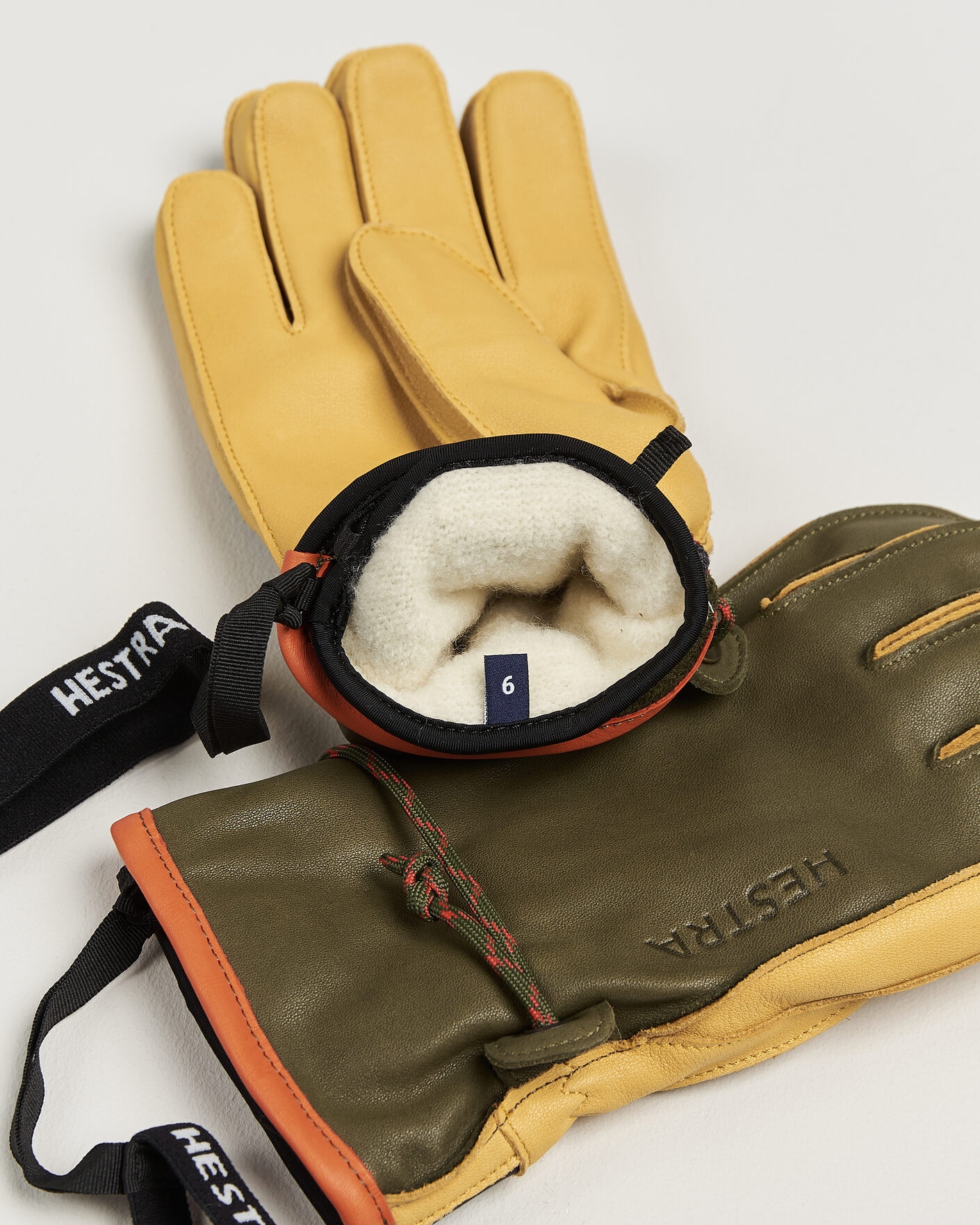Homme | Gants | Hestra | Wakayama Leather Ski Glove Loden/Tan