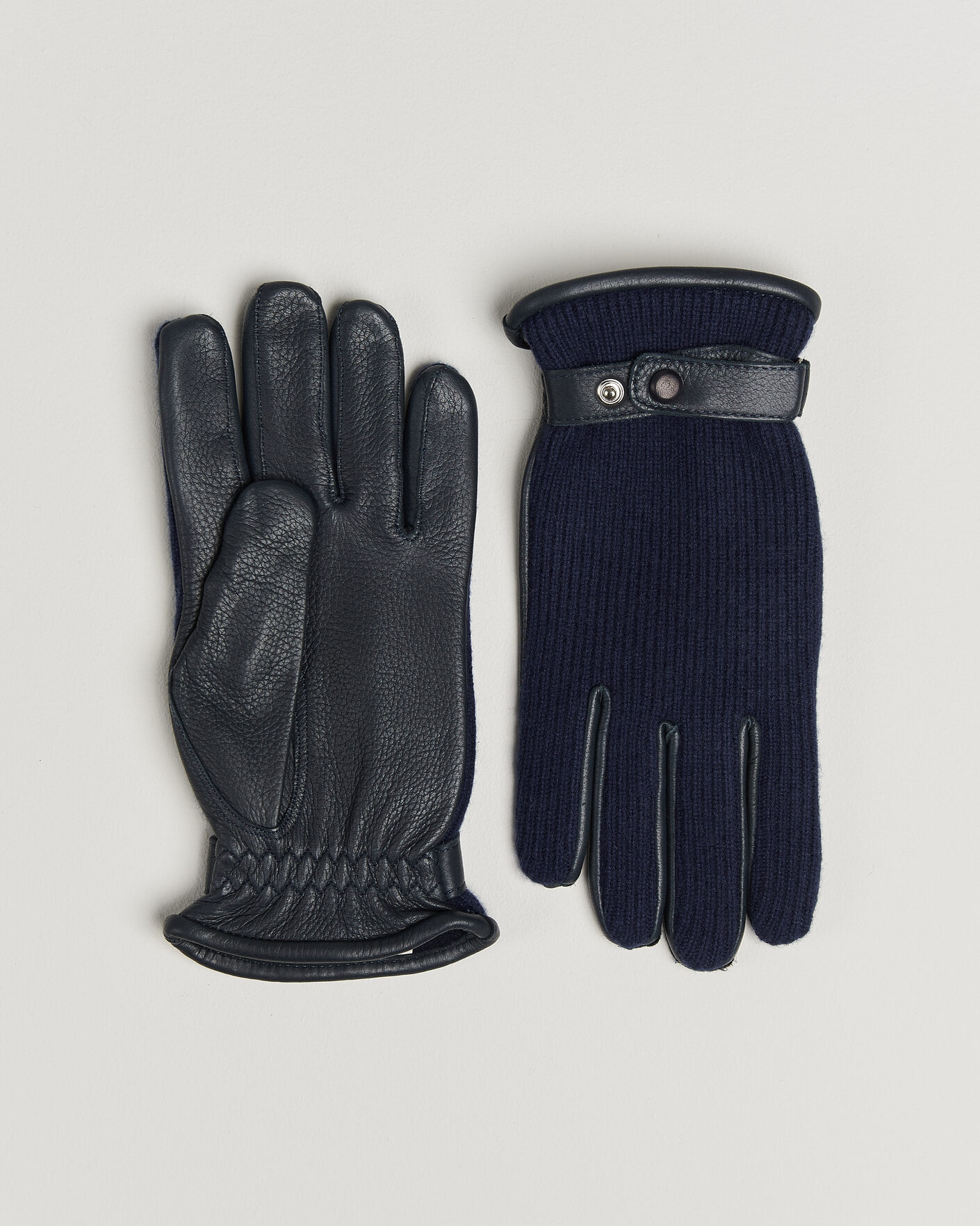 Homme | Gants | Hestra | Christopher Cashmere/Elkskin Glove Navy