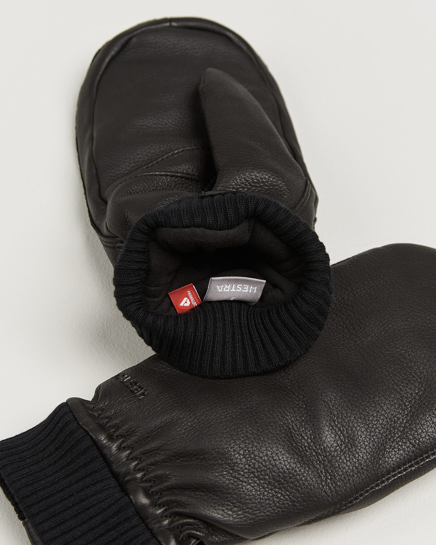 Homme | Gants | Hestra | Tore Deerskin Primaloft Lined Mitt Black