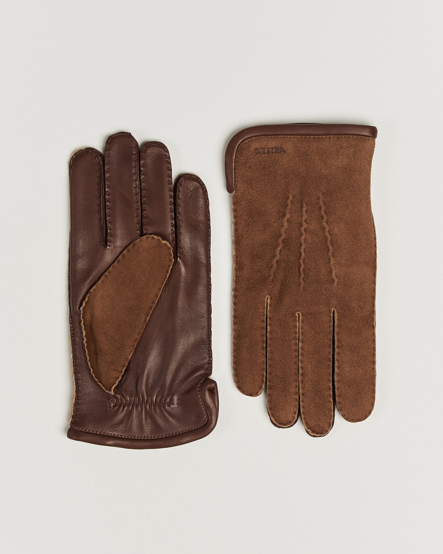 Homme | Gants | Hestra | Balthazar Suede/Nappa Leather Glove Brown