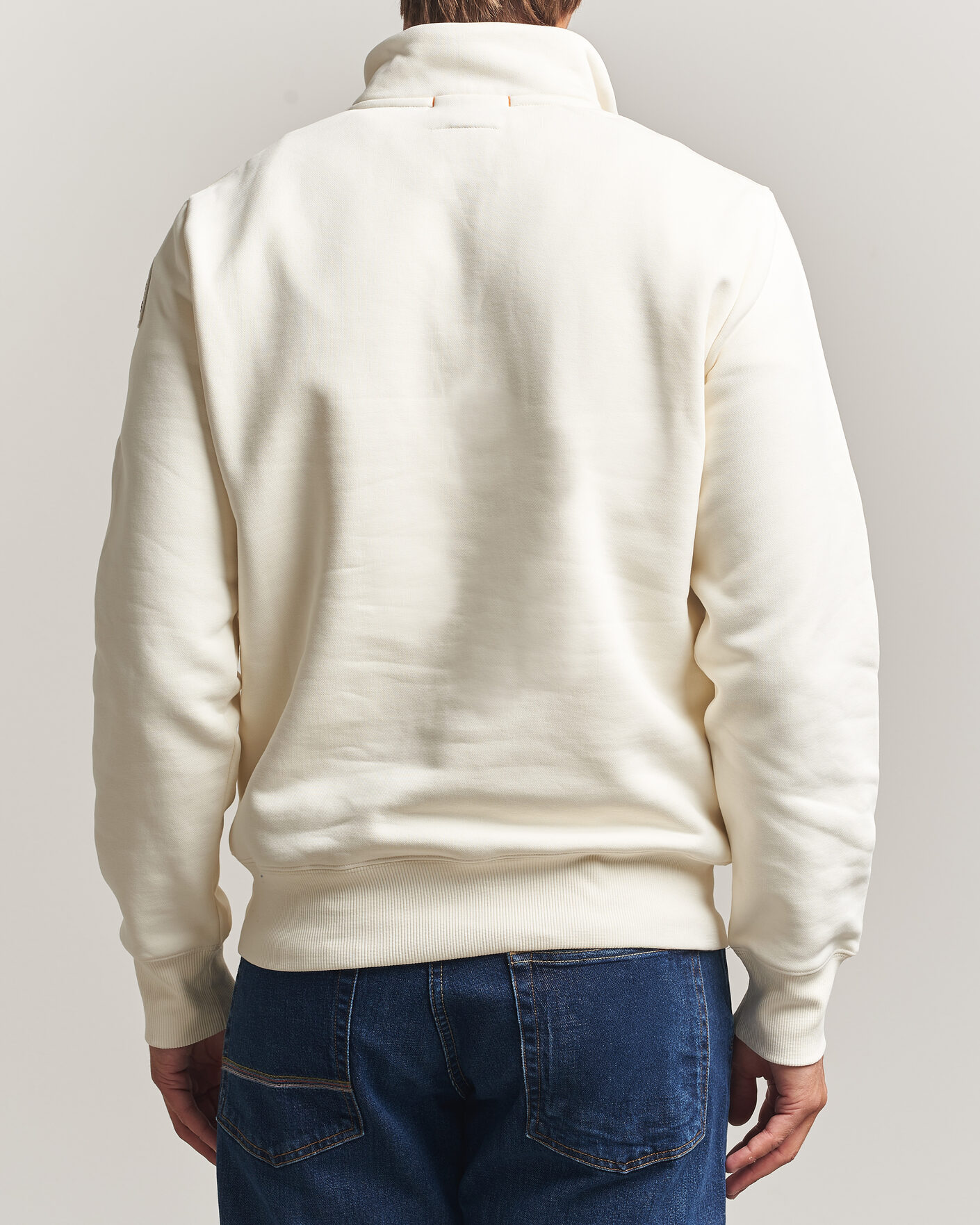 Homme | Pulls Et Tricots | Parajumpers | Broad Peak Super Easy Half Zip Sweatshirt Warm Ivory
