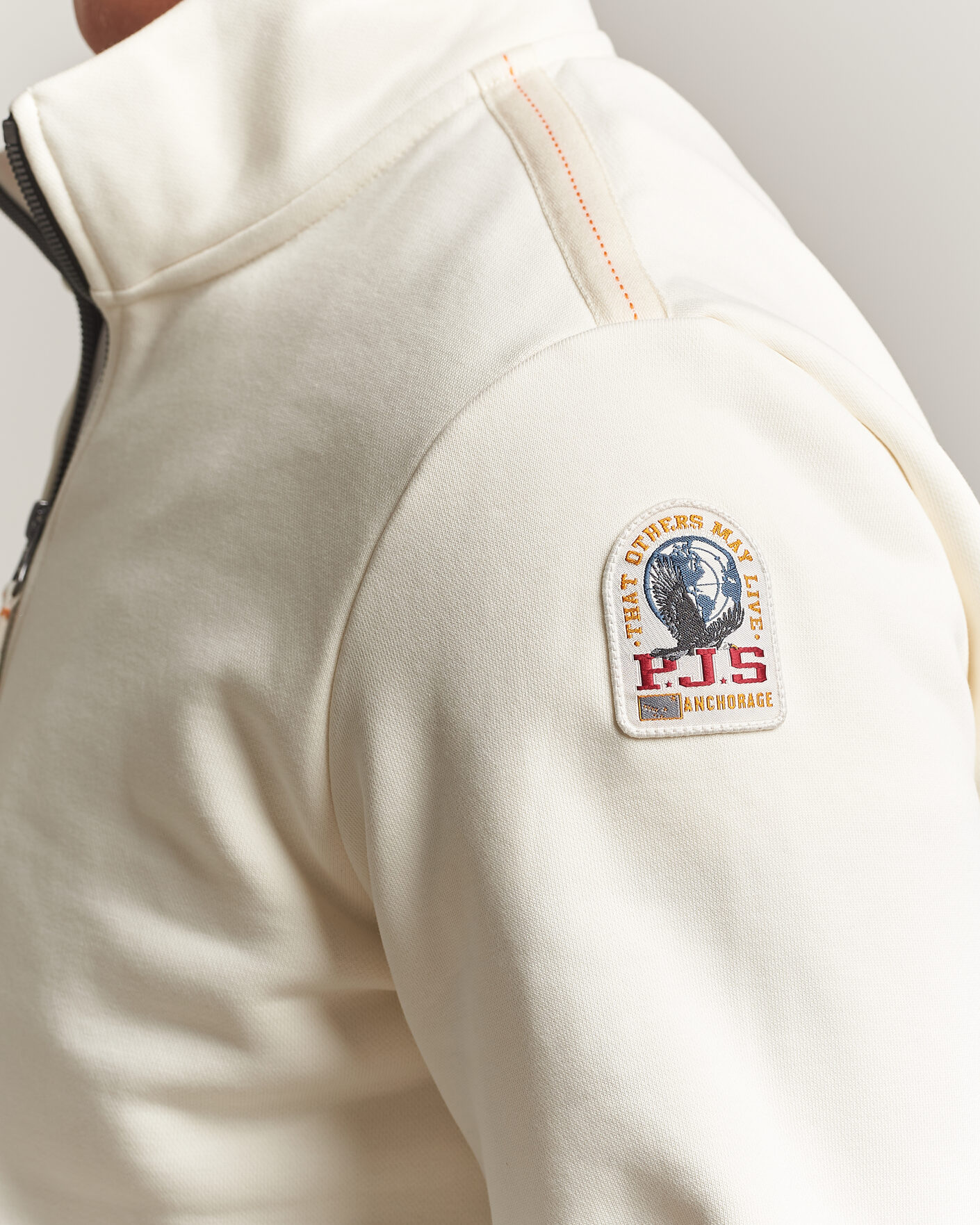 Homme | Pulls Et Tricots | Parajumpers | Broad Peak Super Easy Half Zip Sweatshirt Warm Ivory