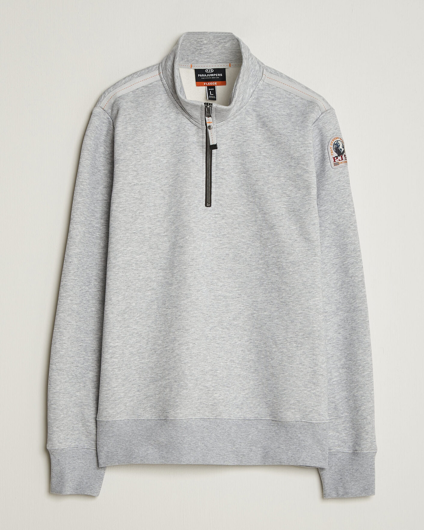 Homme | Pulls Et Tricots | Parajumpers | Broad Peak Super Easy Half Zip Sweatshirt Ash Grey Melange