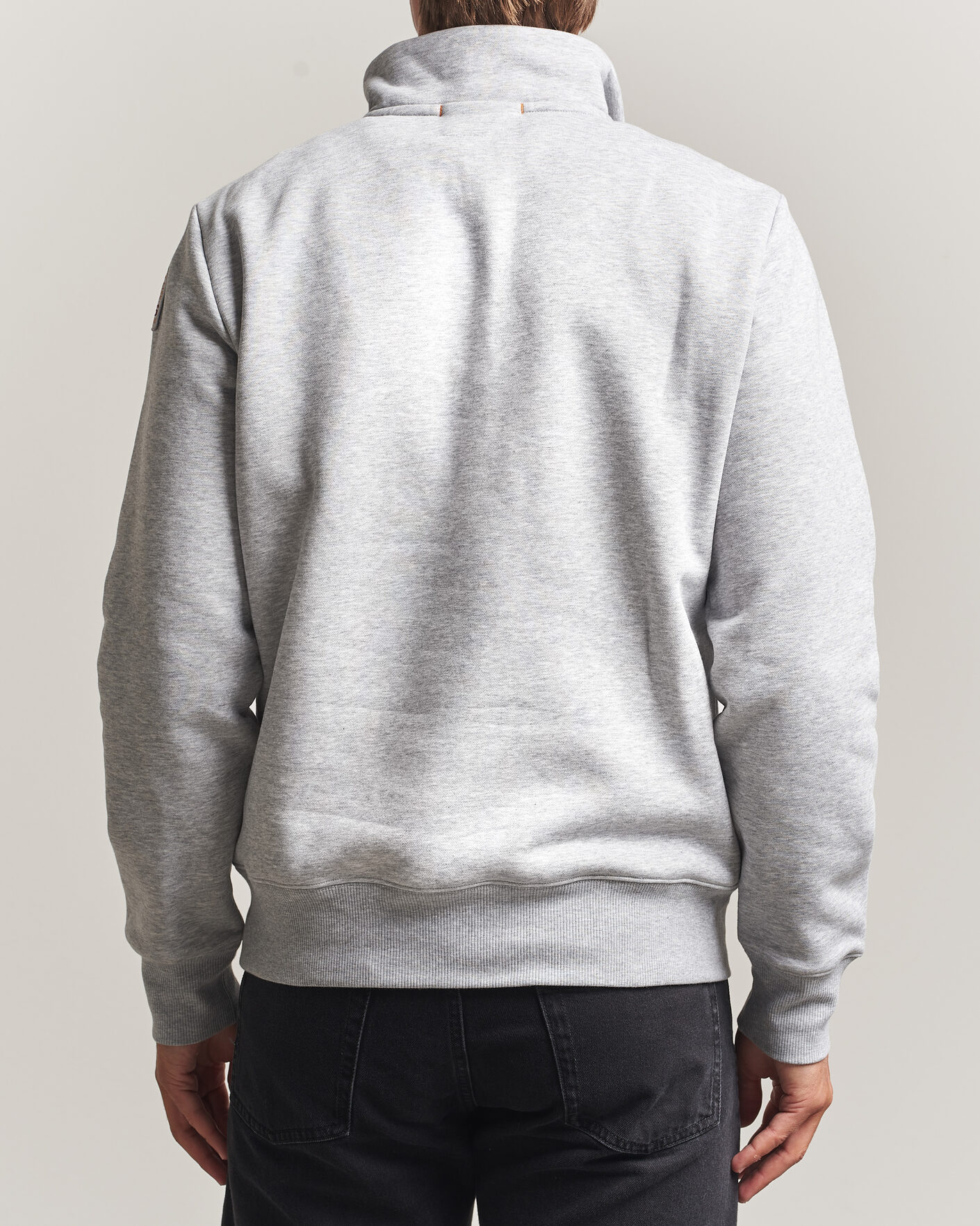 Homme | Pulls Et Tricots | Parajumpers | Broad Peak Super Easy Half Zip Sweatshirt Ash Grey Melange