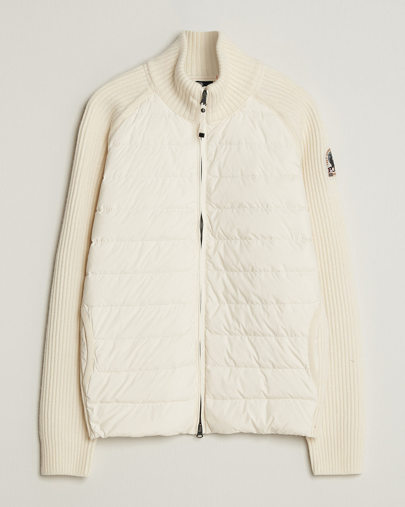 Homme | Manteaux Et Vestes | Parajumpers | Olmo Rib Knitted Hybrid Jacket Warm Ivory