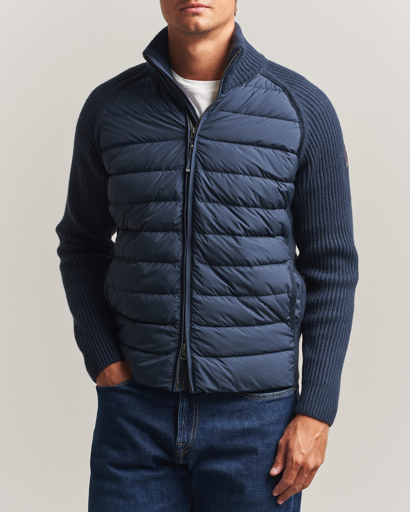 Homme | Manteaux Et Vestes | Parajumpers | Olmo Rib Knitted Hybrid Jacket Nine Iron