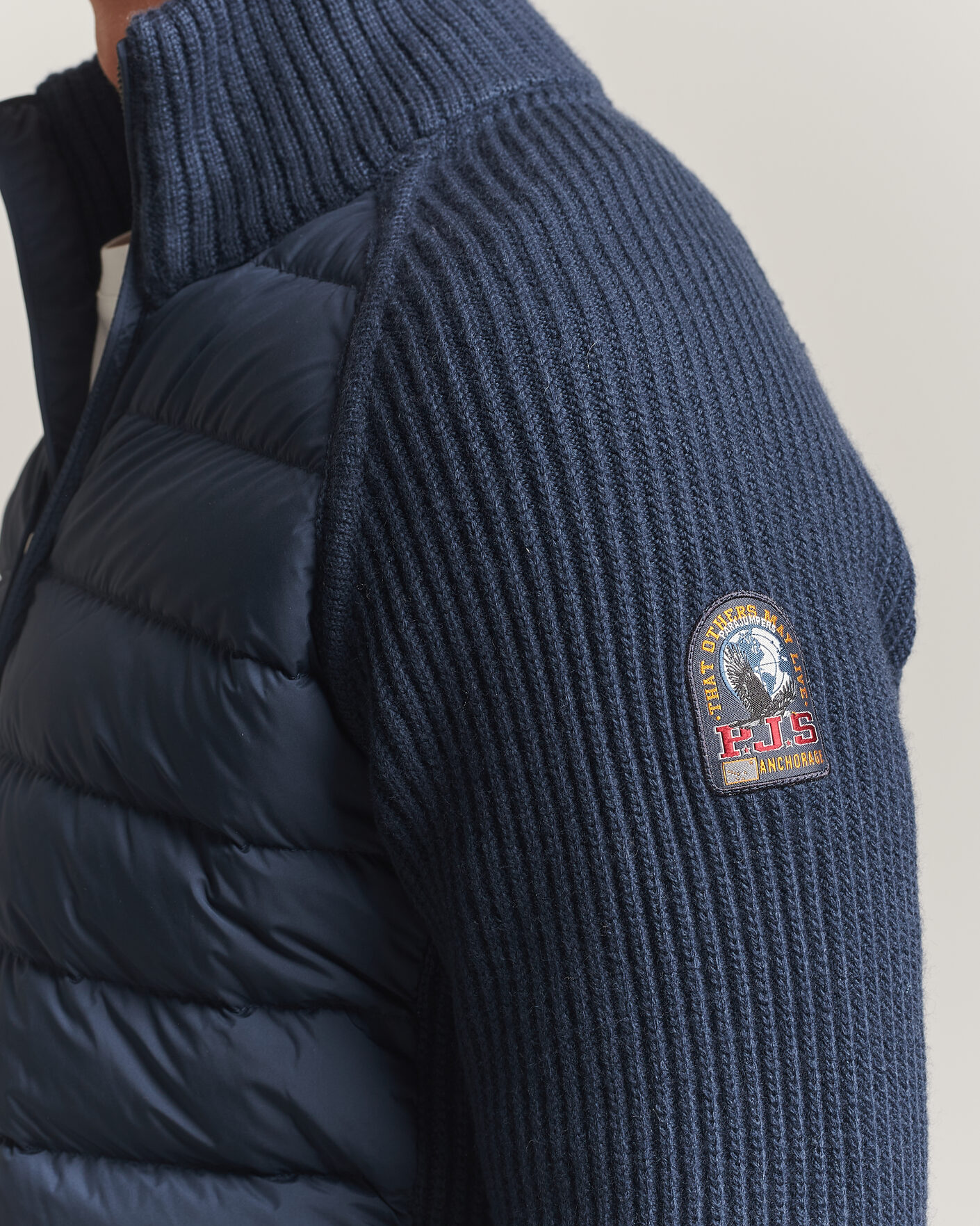 Homme | Manteaux Et Vestes | Parajumpers | Olmo Rib Knitted Hybrid Jacket Nine Iron