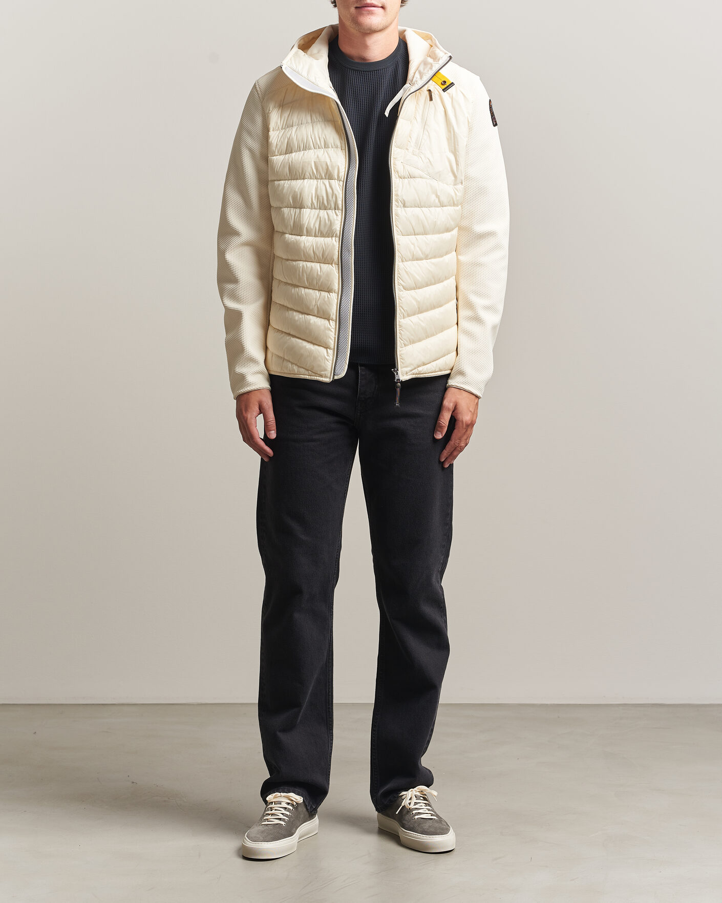 Homme | Manteaux Et Vestes | Parajumpers | Nolan Warm Up Hybrid Hooded Jacket Warm Ivory