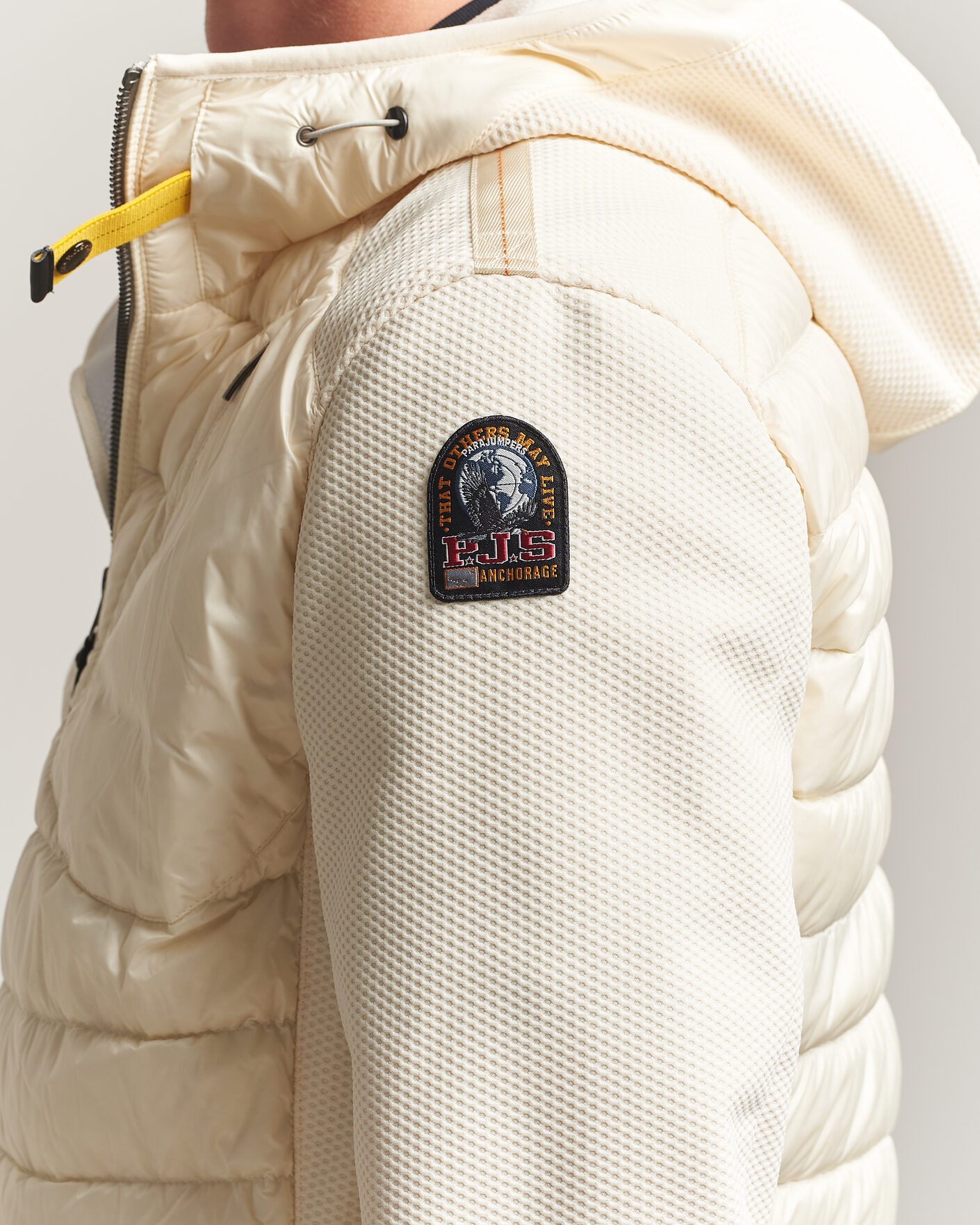 Homme | Manteaux Et Vestes | Parajumpers | Nolan Warm Up Hybrid Hooded Jacket Warm Ivory