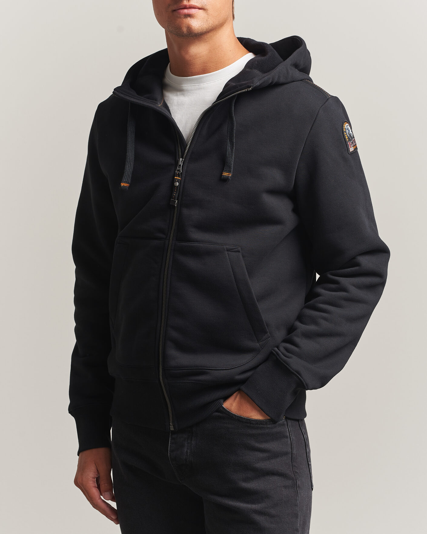 Homme | Pulls Et Tricots | Parajumpers | Charlie Super Easy Full Zip Black