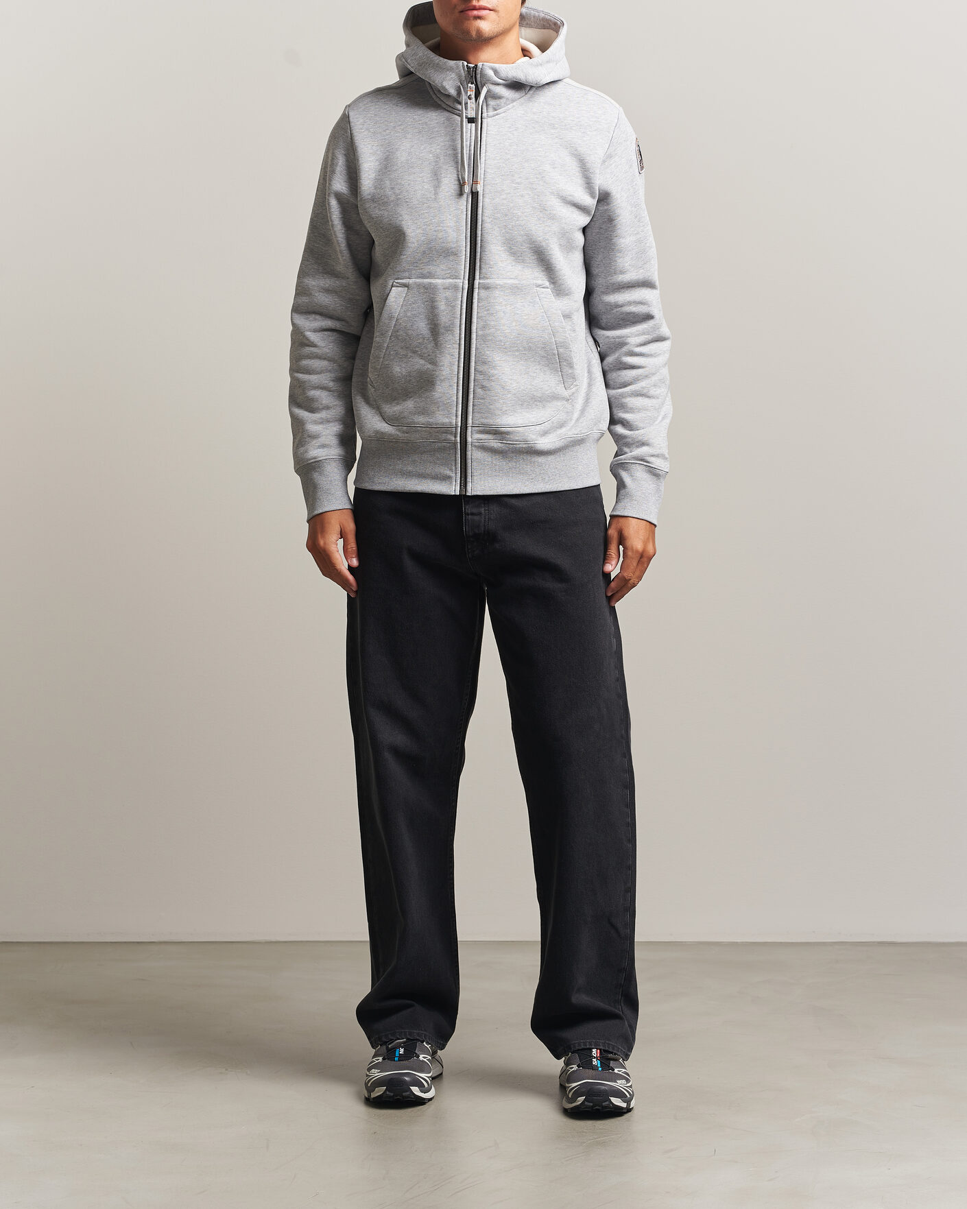 Homme | Pulls Et Tricots | Parajumpers | Charlie Super Easy Full Zip Ash Grey Melange