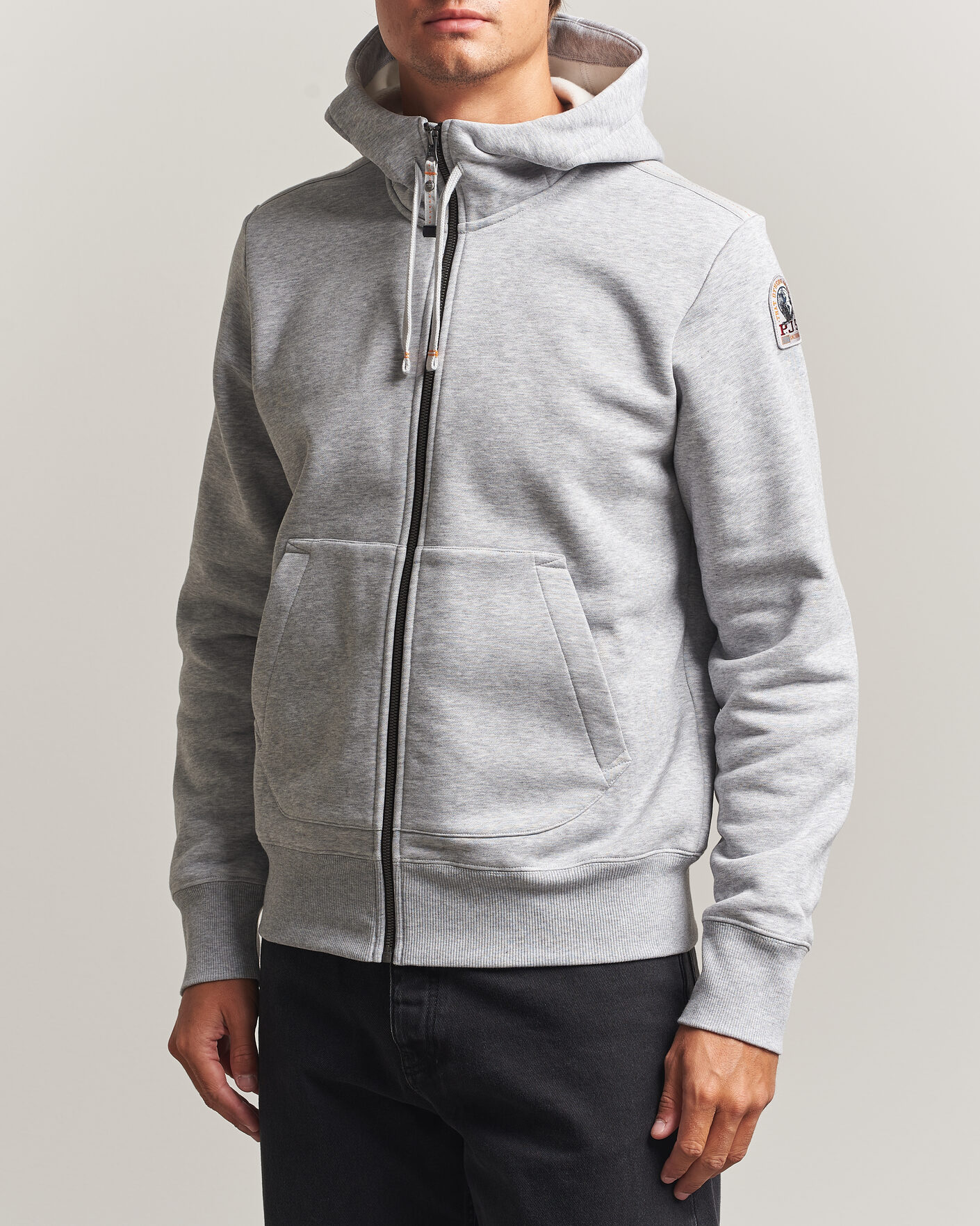 Homme | Pulls Et Tricots | Parajumpers | Charlie Super Easy Full Zip Ash Grey Melange