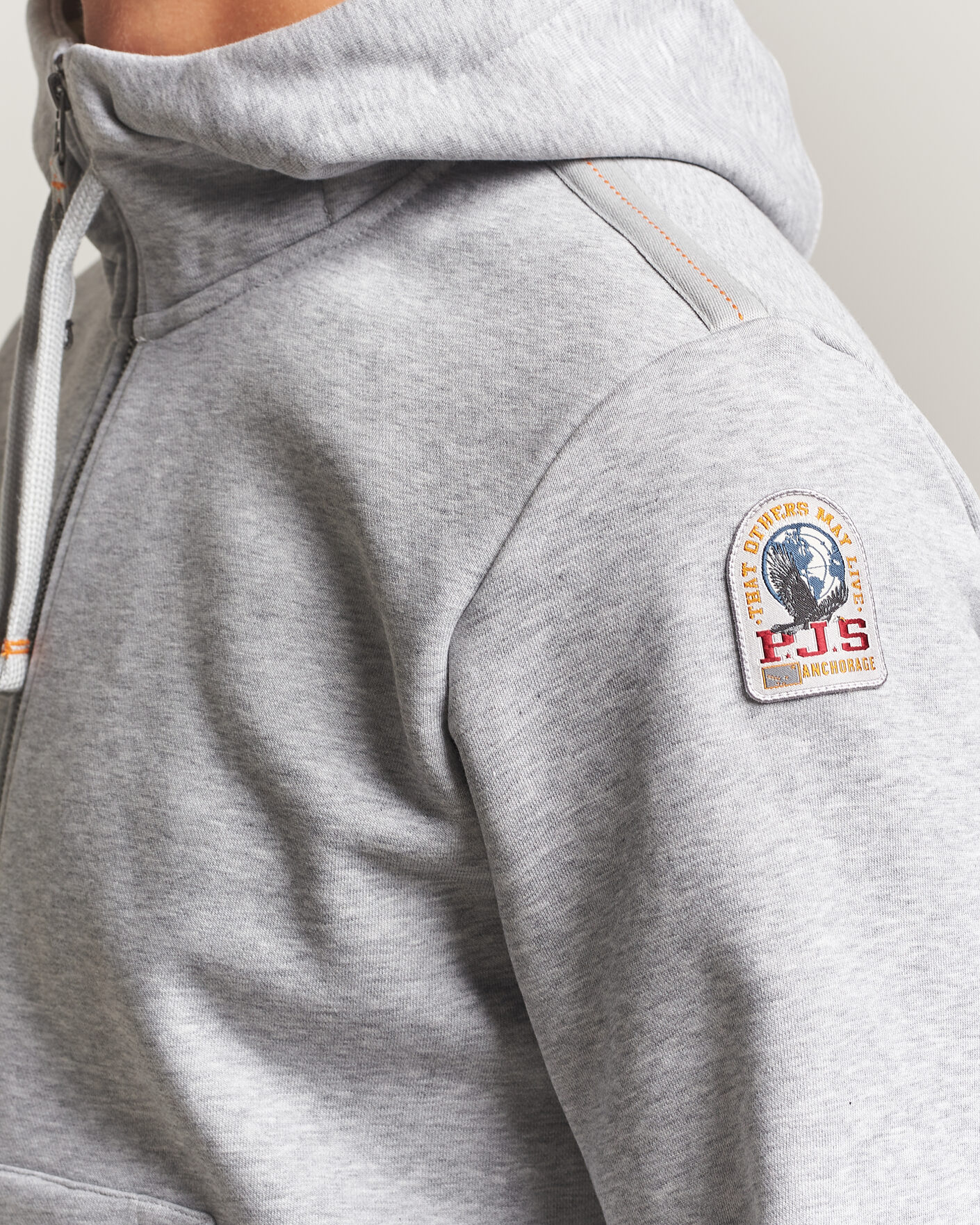Homme | Pulls Et Tricots | Parajumpers | Charlie Super Easy Full Zip Ash Grey Melange