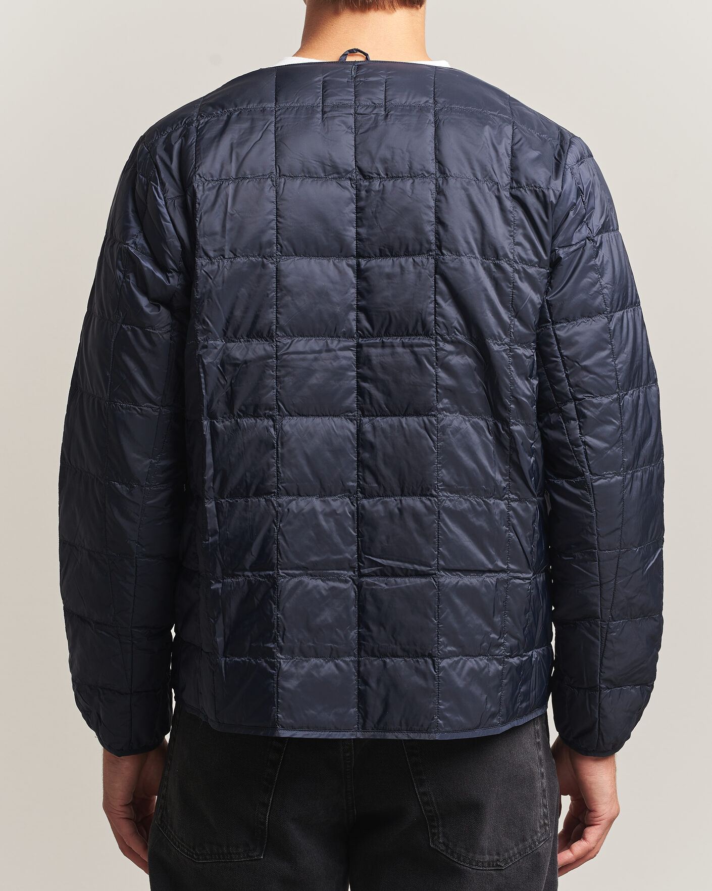 Homme | Manteaux Et Vestes | TAION | Crew Neck Button Down Jacket Dark Navy