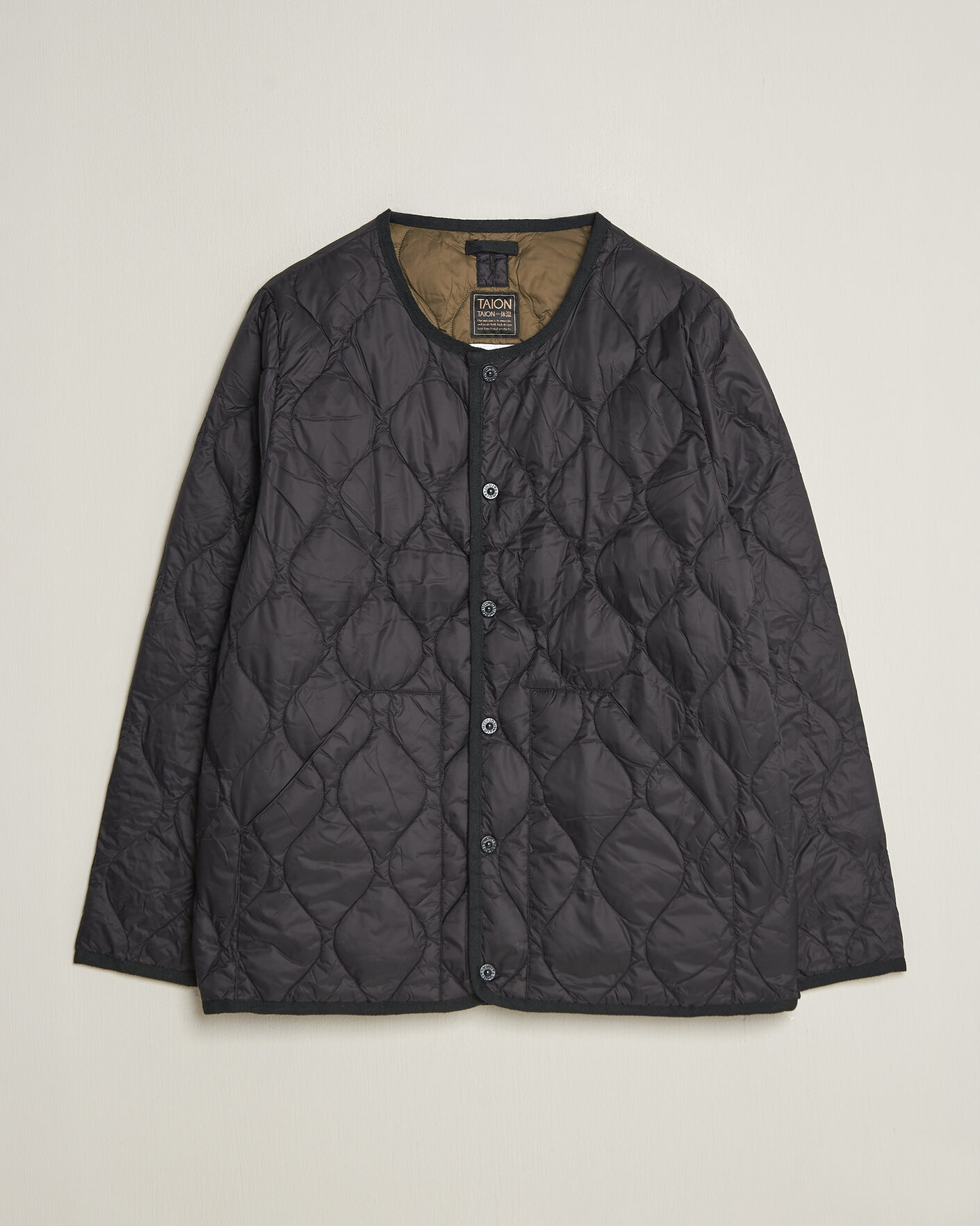 Homme | Manteaux Et Vestes | TAION | Military Crew Neck Down Jacket Black