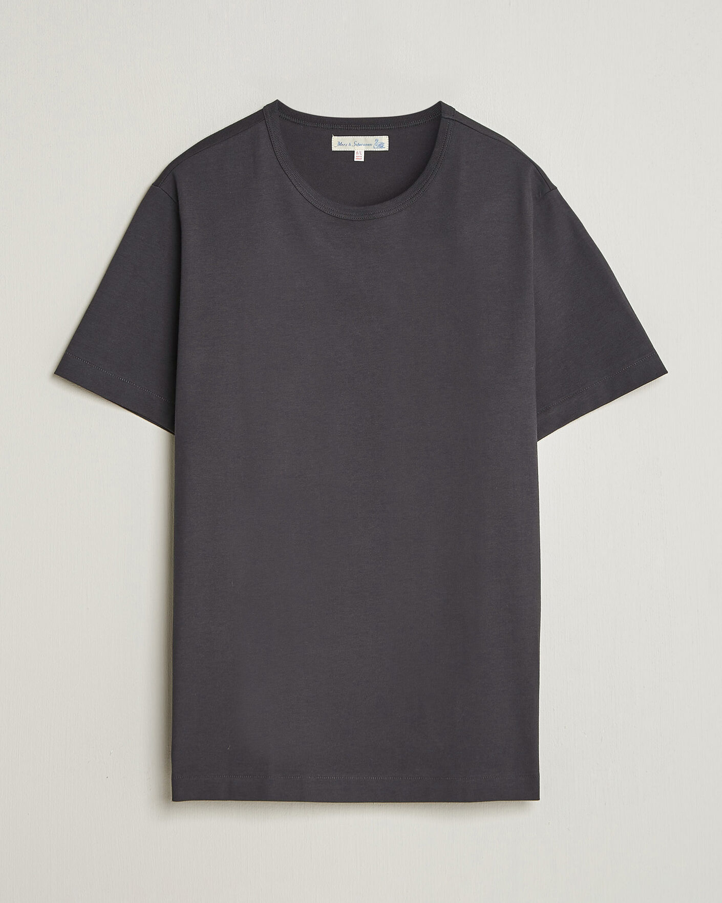 Homme | T-shirts | Merz b. Schwanen | Classic Fit Sturdy Loopwheeled T-Shirt Charcoal