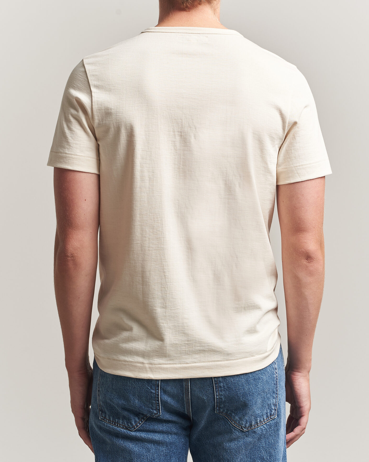 Homme | T-shirts | Merz b. Schwanen | Classic Fit Loopwheeled T-Shirt Nature