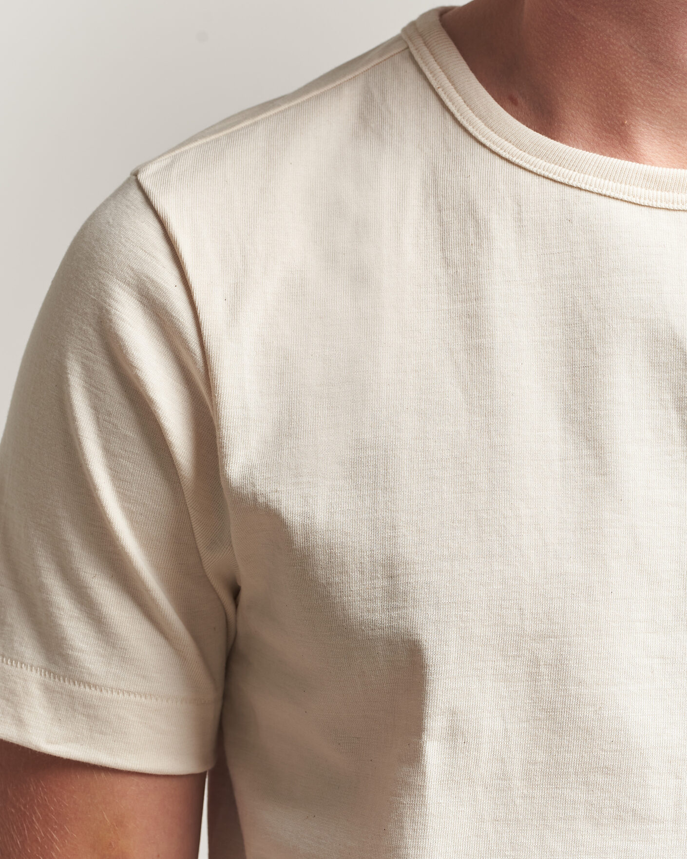 Homme | T-shirts | Merz b. Schwanen | Classic Fit Loopwheeled T-Shirt Nature