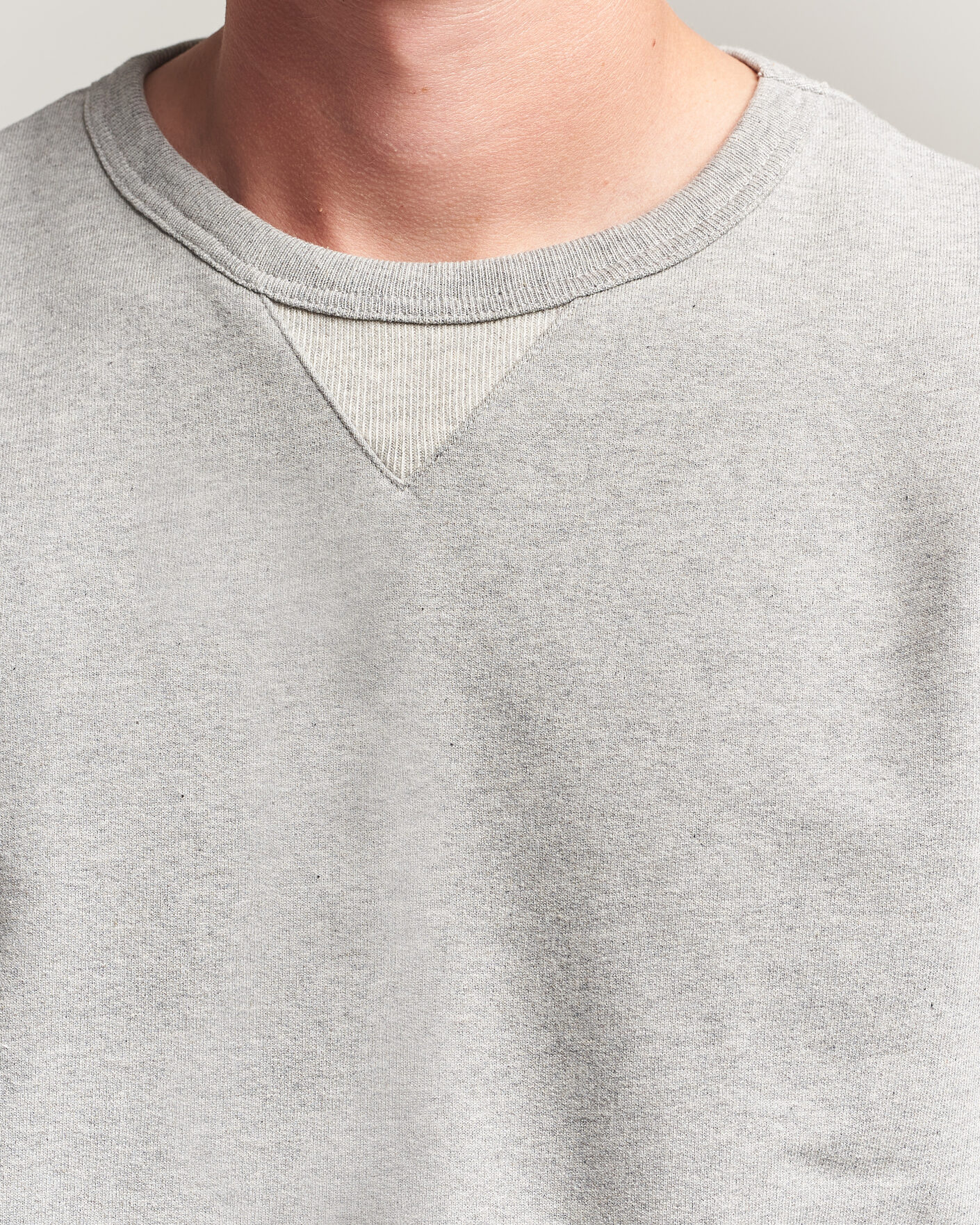 Homme | Pulls Et Tricots | Merz b. Schwanen | Vintage Machine Sweatshirt Grey Melange