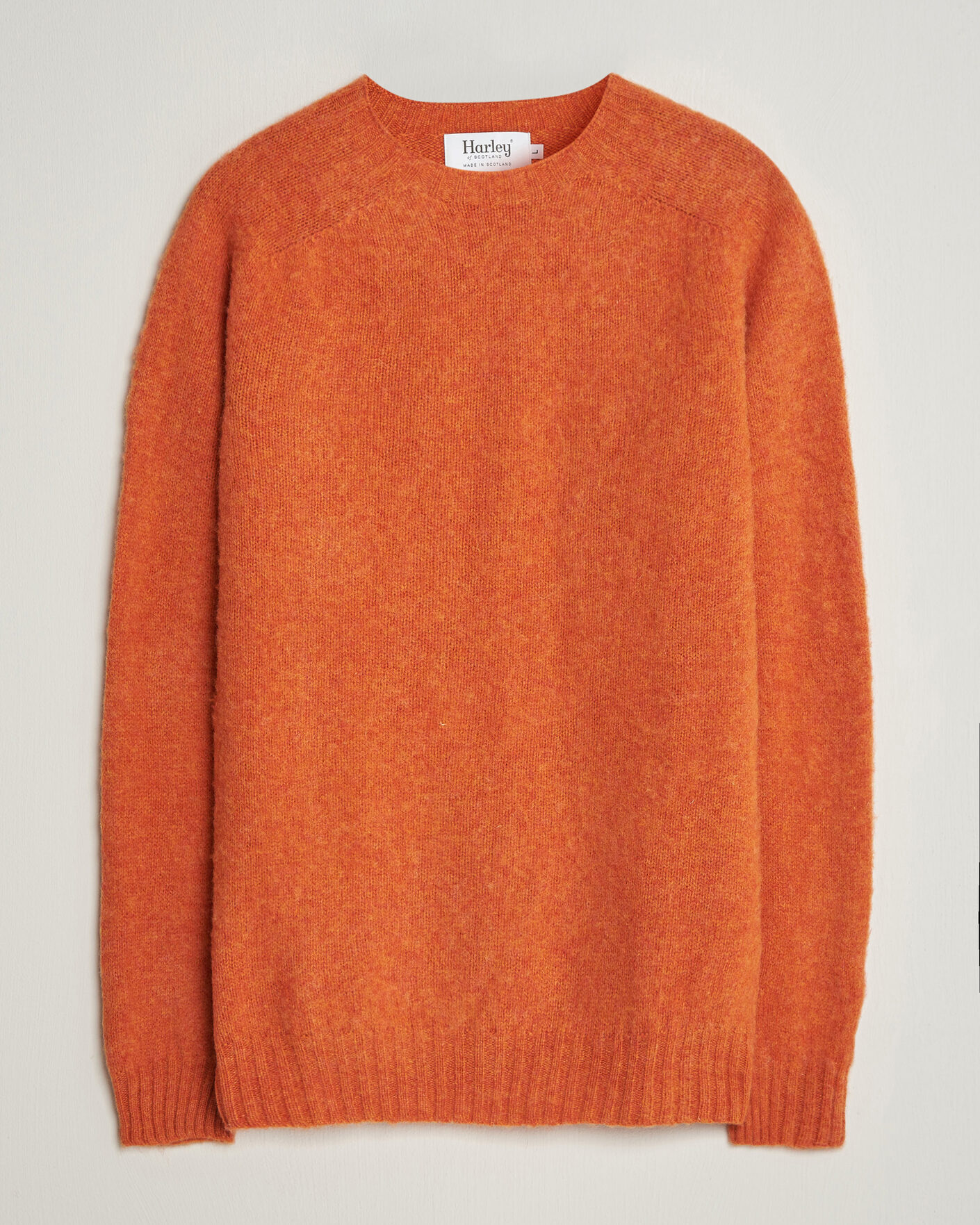 Homme | Pulls Et Tricots | Harley Of Scotland | Brushed Supersoft Lambswool Crewneck Satsuma