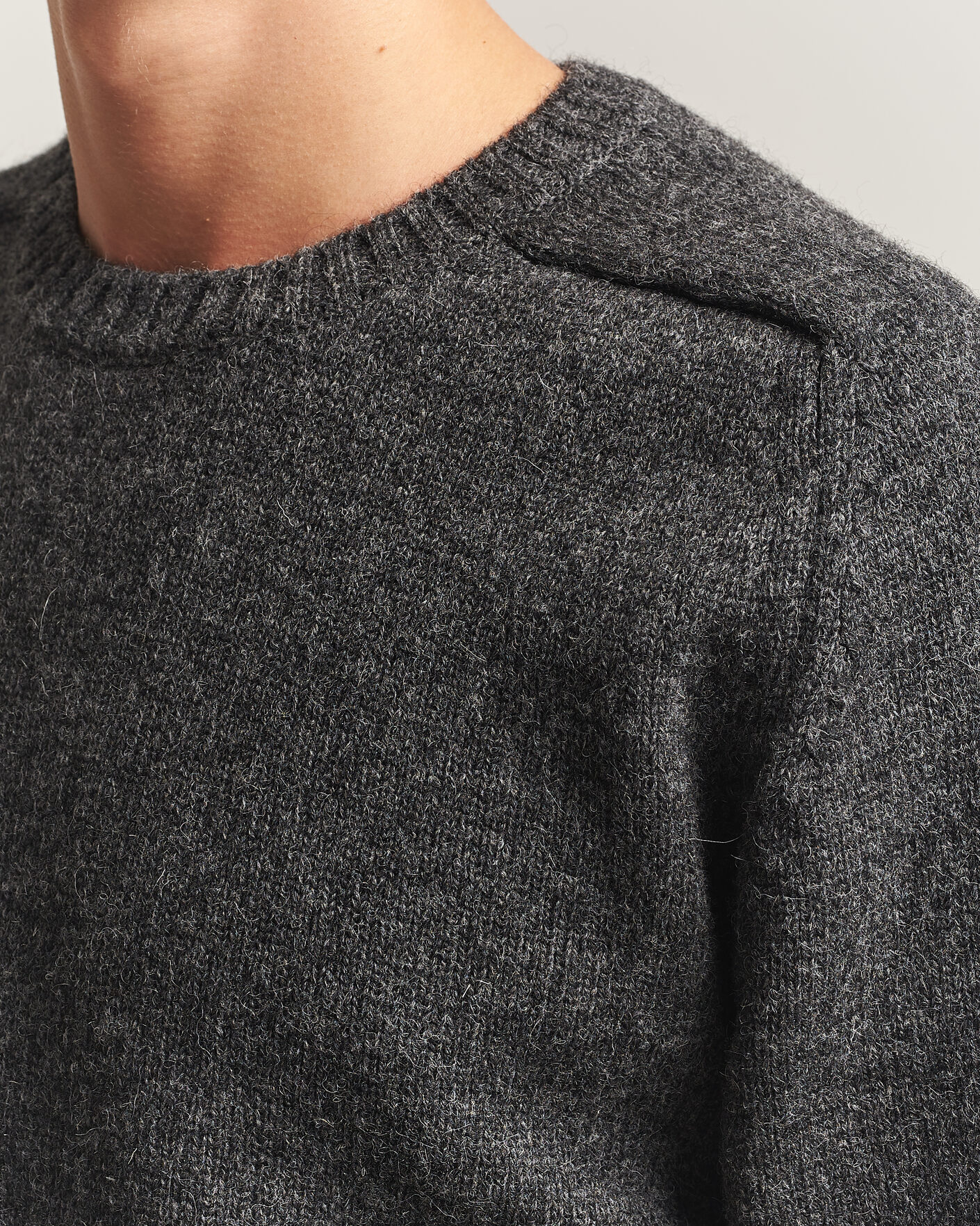 Homme | Pulls Et Tricots | Kamakura Shirts | 5 Gauge Shetland Sweater Gray