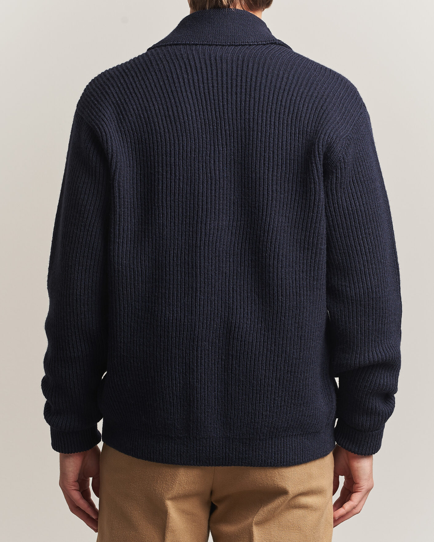 Homme | Pulls Et Tricots | Kamakura Shirts | McQueen Shawl Collar Cardigan Navy