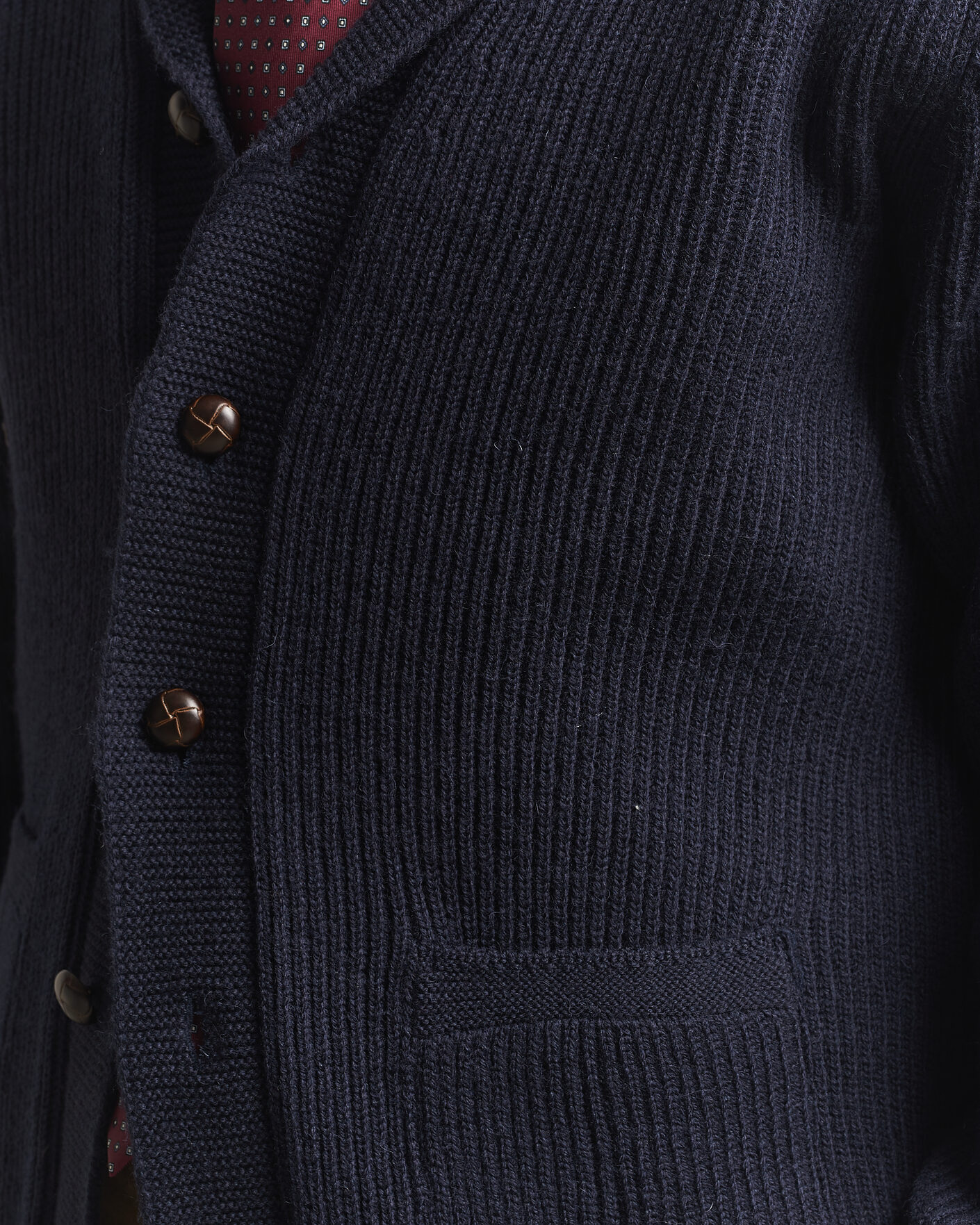Homme | Pulls Et Tricots | Kamakura Shirts | McQueen Shawl Collar Cardigan Navy