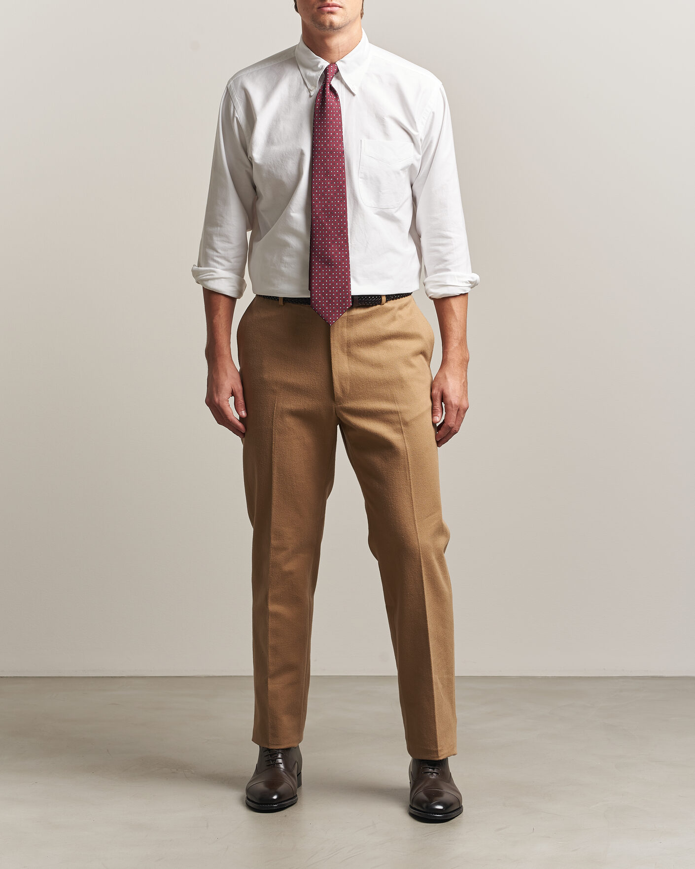 Homme | Chemises | Kamakura Shirts | Ametora Japanese Oxford BD Shirt White