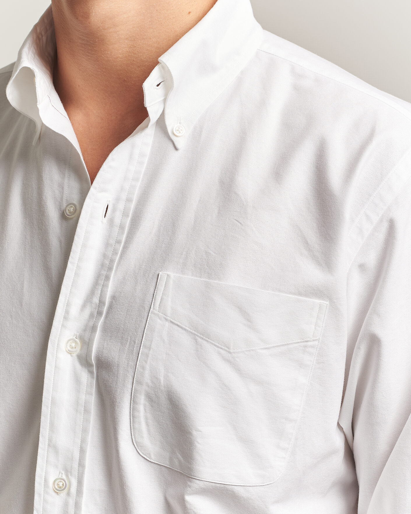 Homme | Chemises | Kamakura Shirts | Ametora Japanese Oxford BD Shirt White