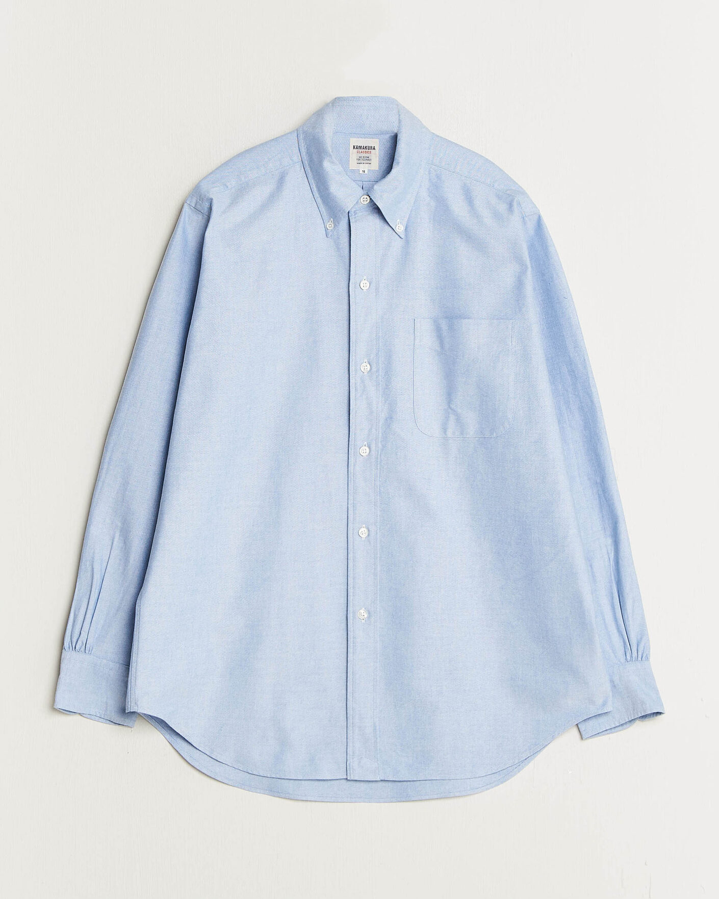 Homme | Chemises | Kamakura Shirts | Ametora Japanese Oxford BD Shirt Light Blue