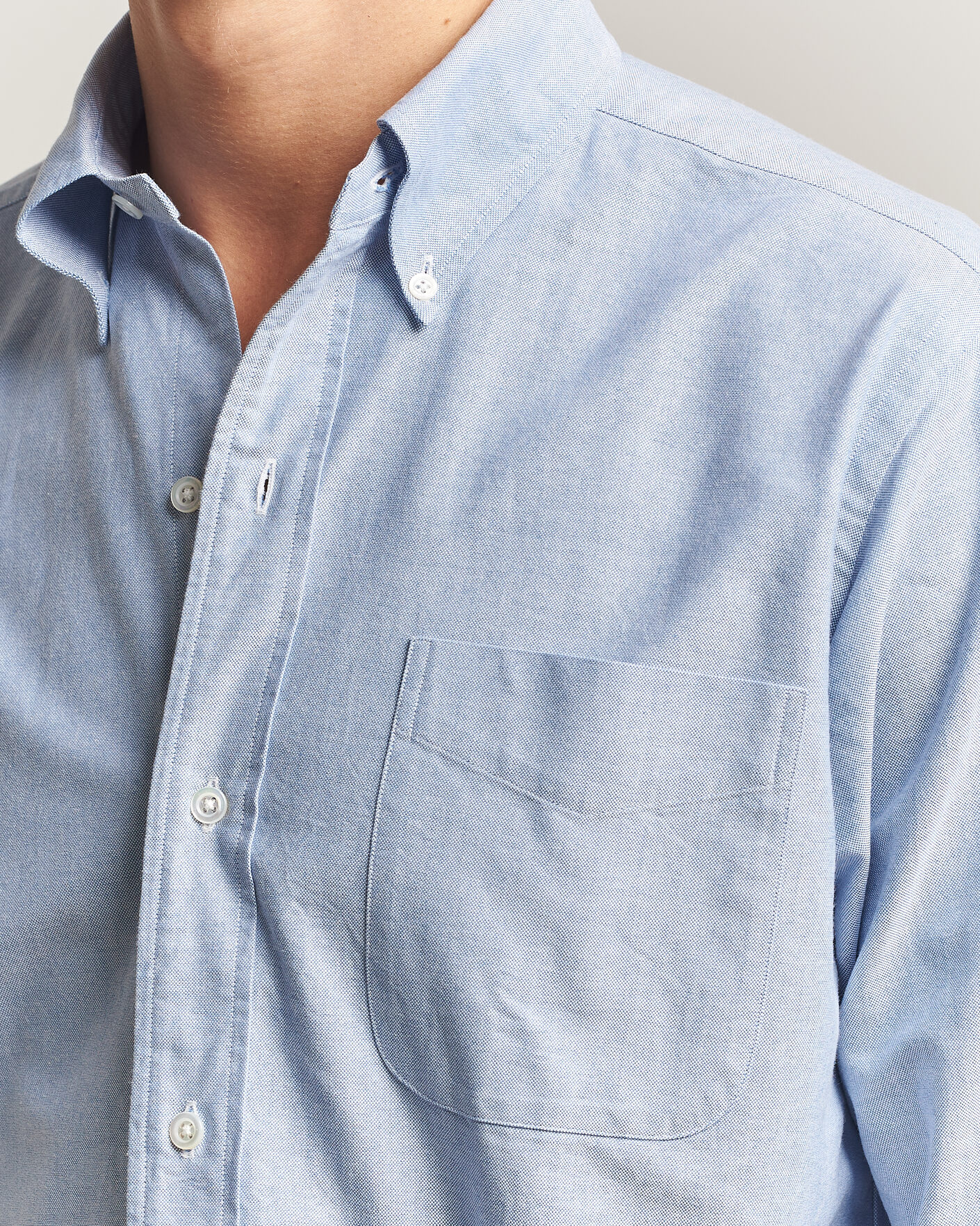 Homme | Chemises | Kamakura Shirts | Ametora Japanese Oxford BD Shirt Light Blue
