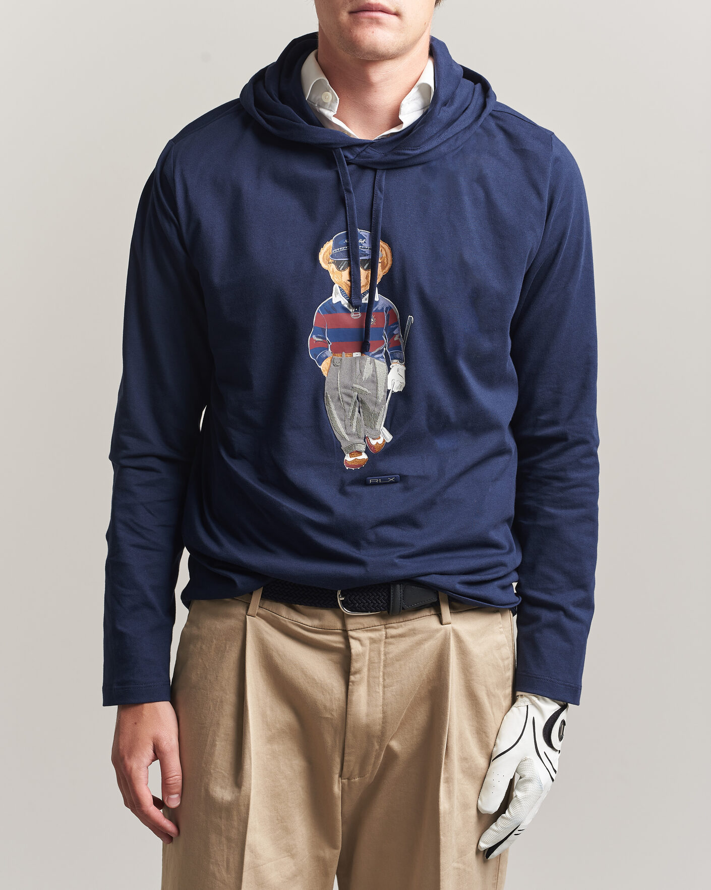 Homme | Pulls Et Tricots | RLX Ralph Lauren | Bear Hoodie Refined Navy
