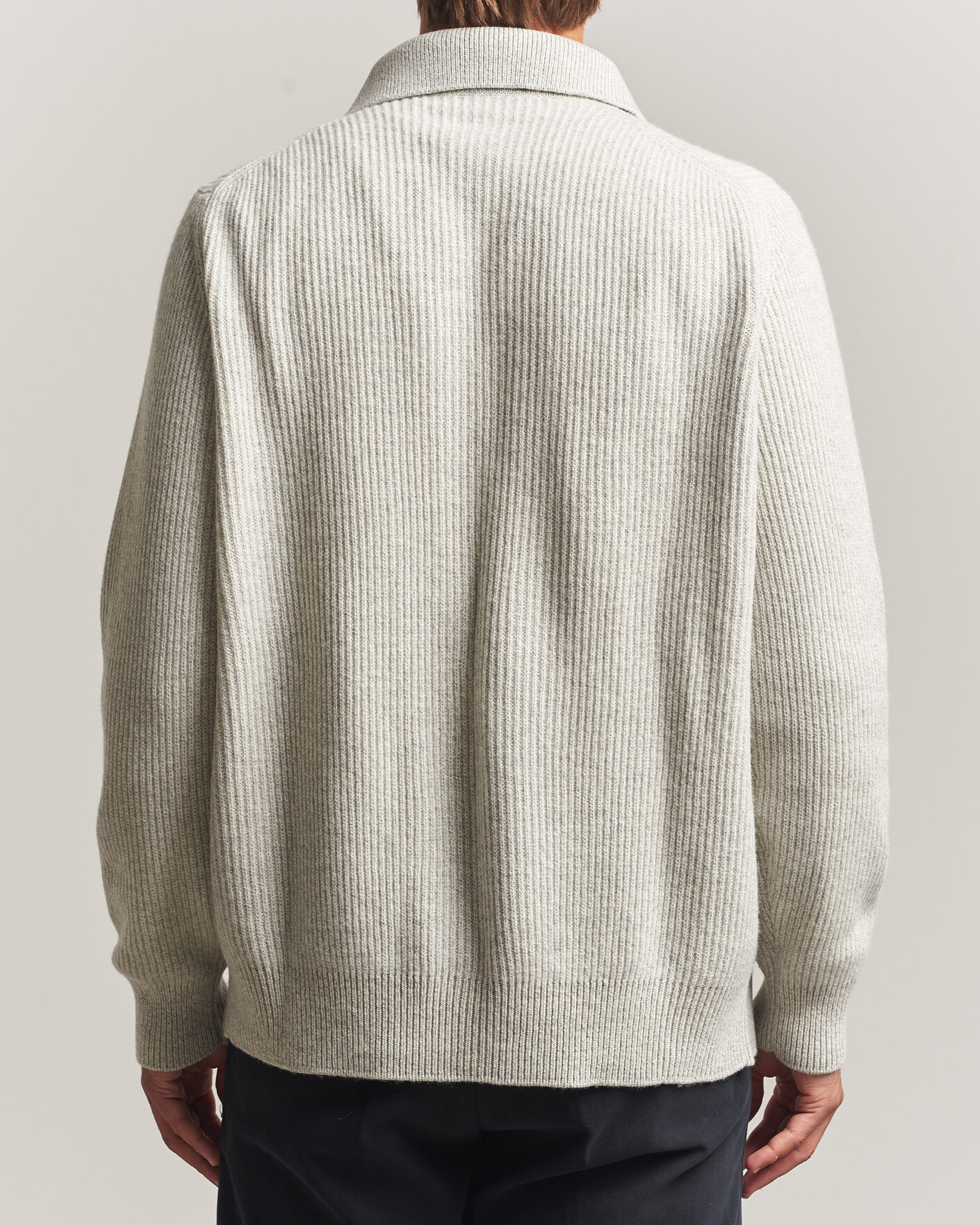 Homme | Pulls Et Tricots | Lardini | Heavy Knitted Cardigan Light Grey
