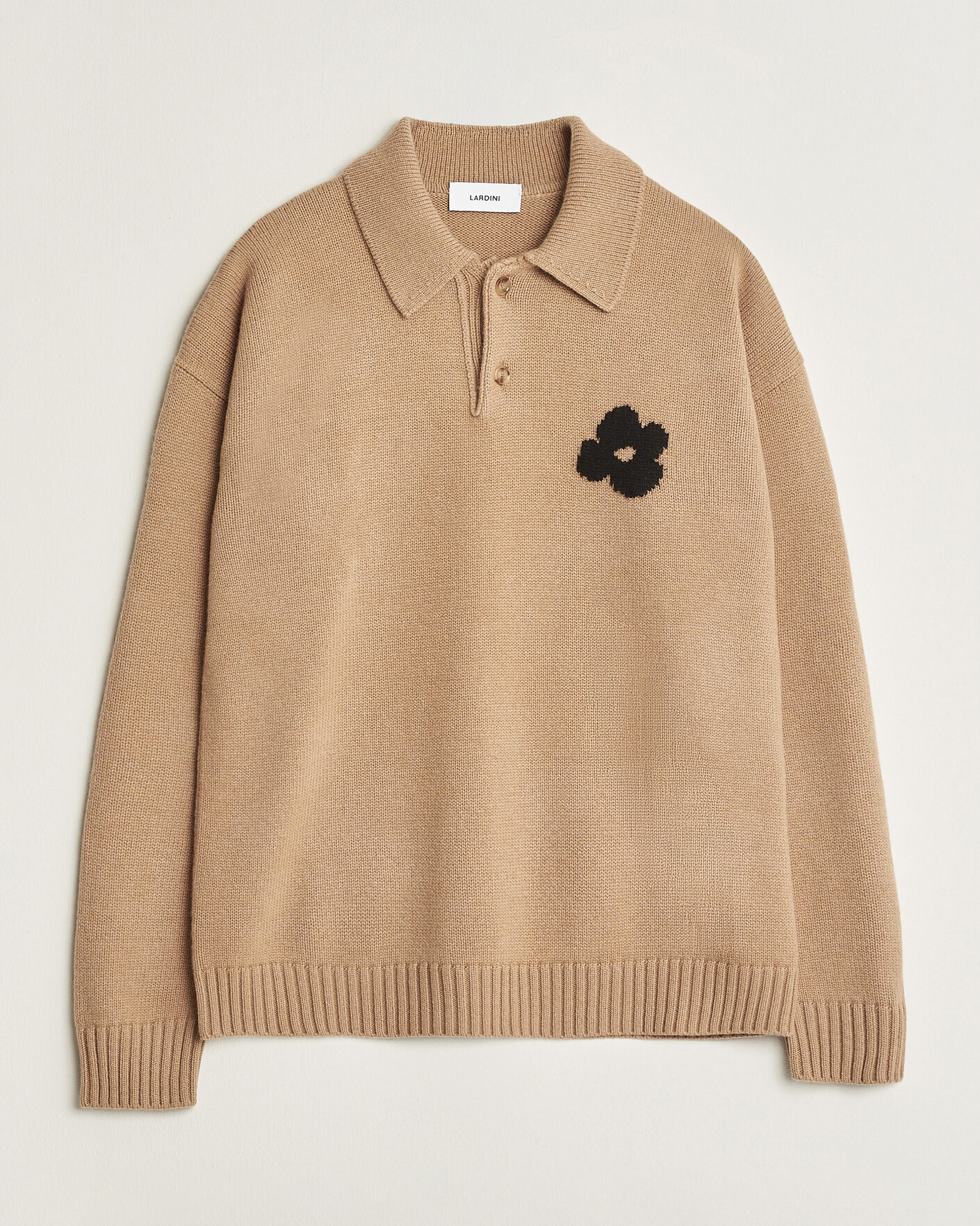 Homme | Pulls Et Tricots | Lardini | Knitted Wool/Cashmere Polo Brown