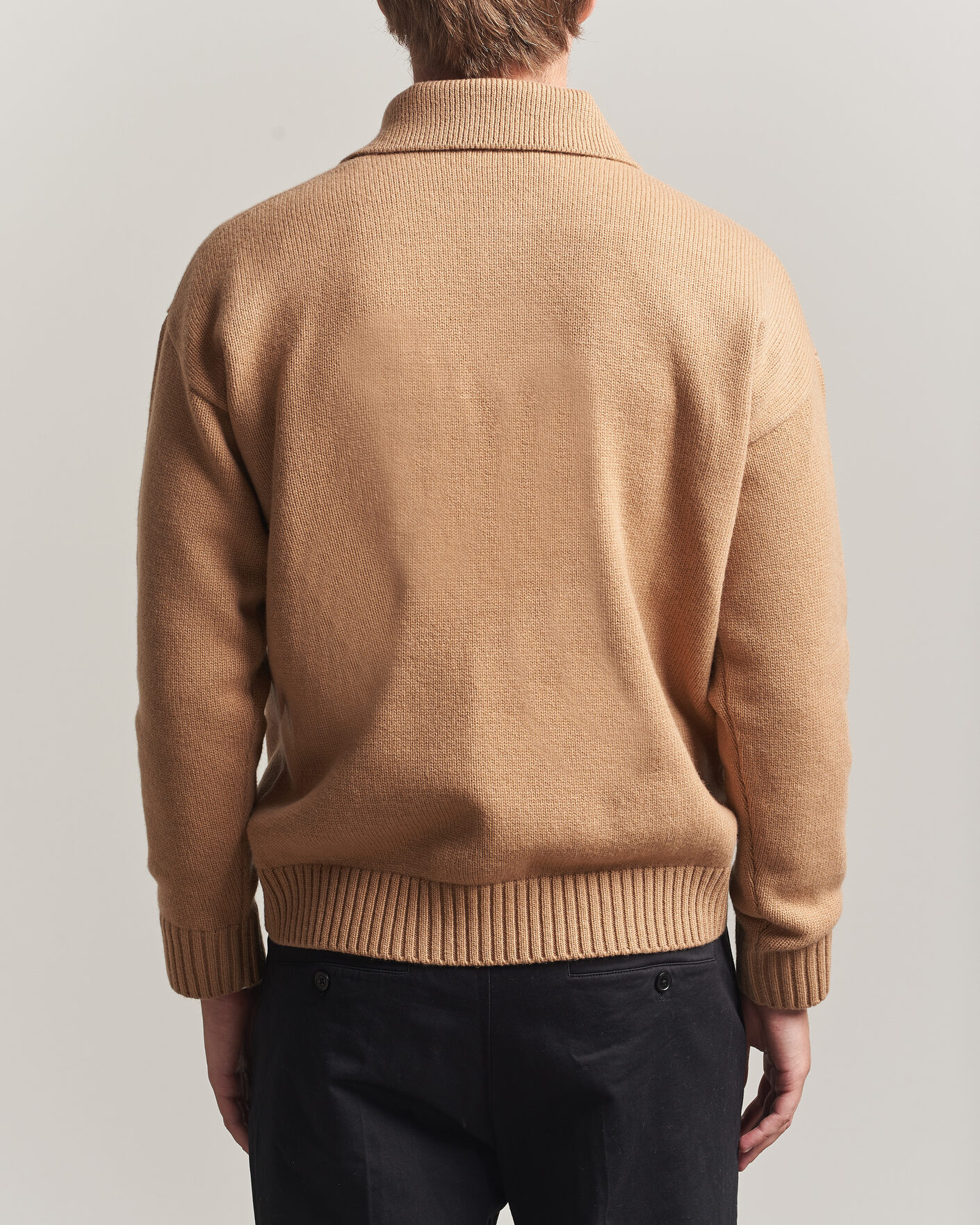 Homme | Pulls Et Tricots | Lardini | Knitted Wool/Cashmere Polo Brown