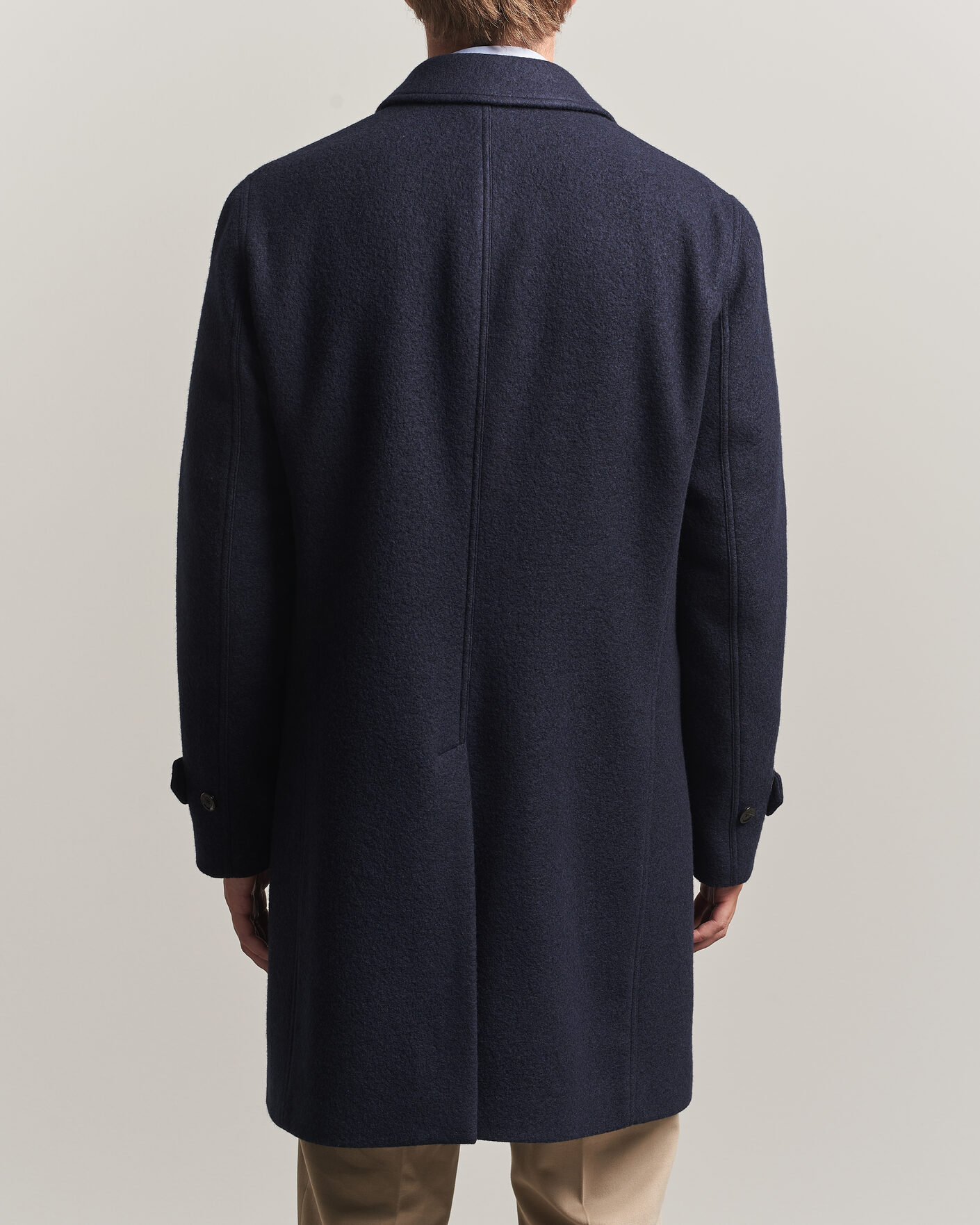 Homme | Manteaux Et Vestes | Lardini | Wool/Cashmere Boucle Car Coat Navy