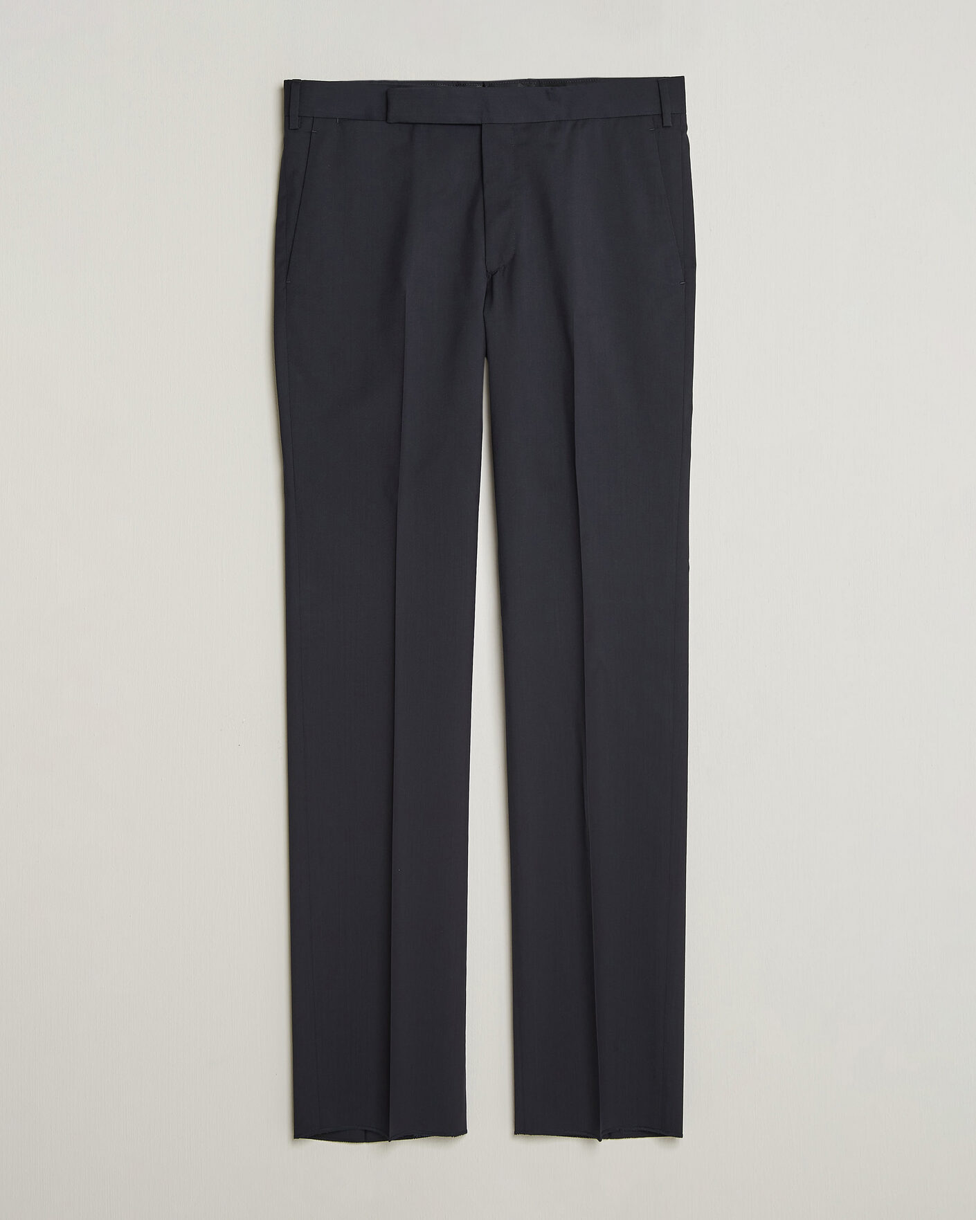 Homme | Pantalons | Lardini | Straight Fit Wool Trousers Navy